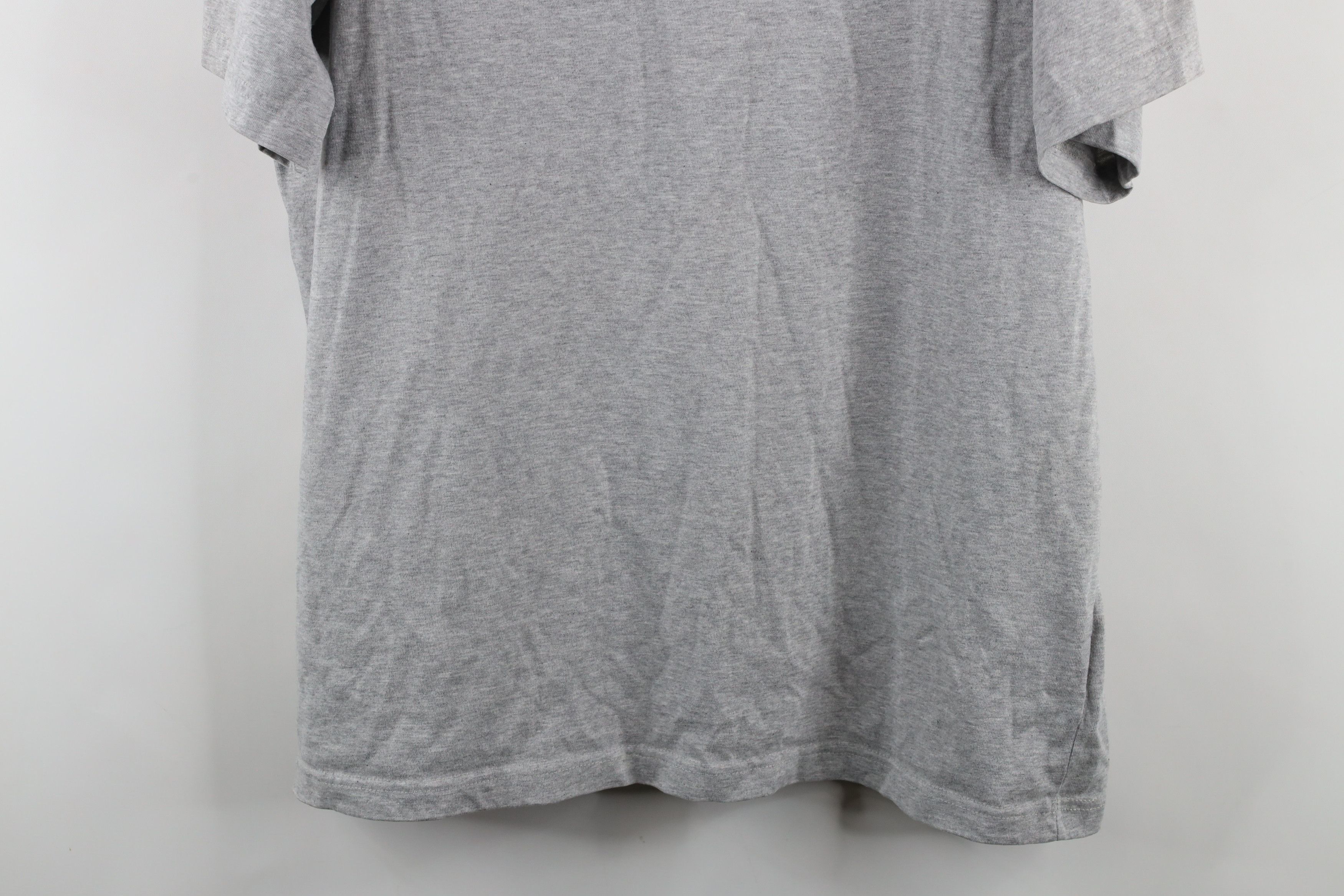 Lands' End × Vintage Vintage 90s Lands End Blank Short Sleeve T-Shirt Gray Cotton Size US L / EU 52-54 / 3 - 3 Thumbnail