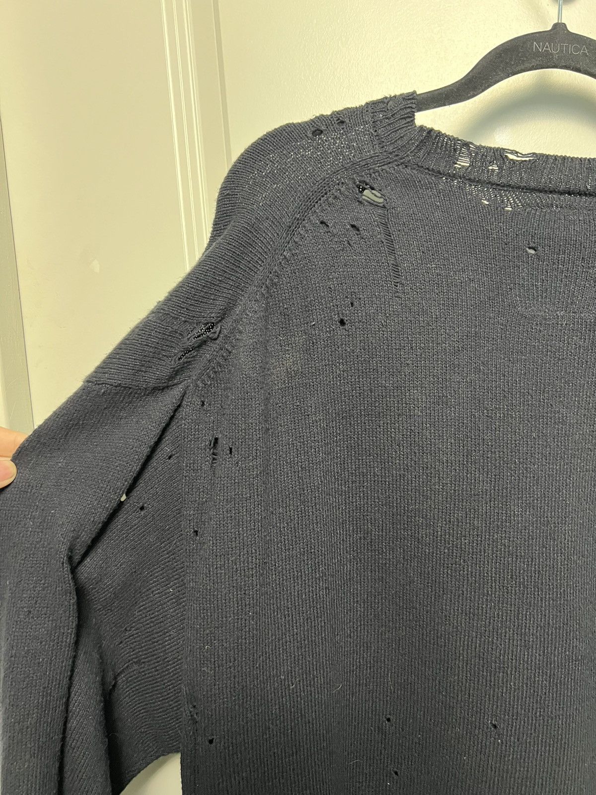 Maison MIHARA YASUHIRO Maison Mihara Yasuhiro Distressed Knit Sweater Size US M / EU 48-50 / 2 - 6 Thumbnail