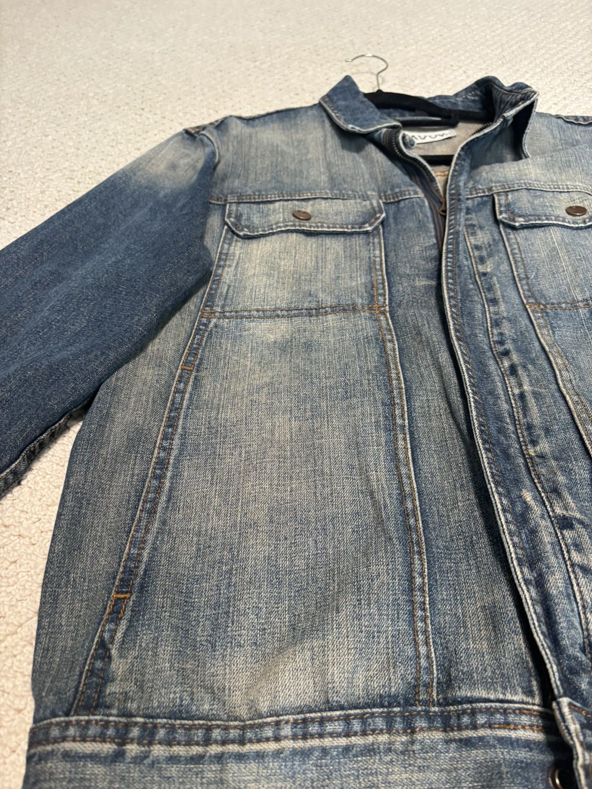 Vintage SAVVY (German Clothing Brand) Vintage Denim Jacket Size US M / EU 48-50 / 2 - 5 Thumbnail