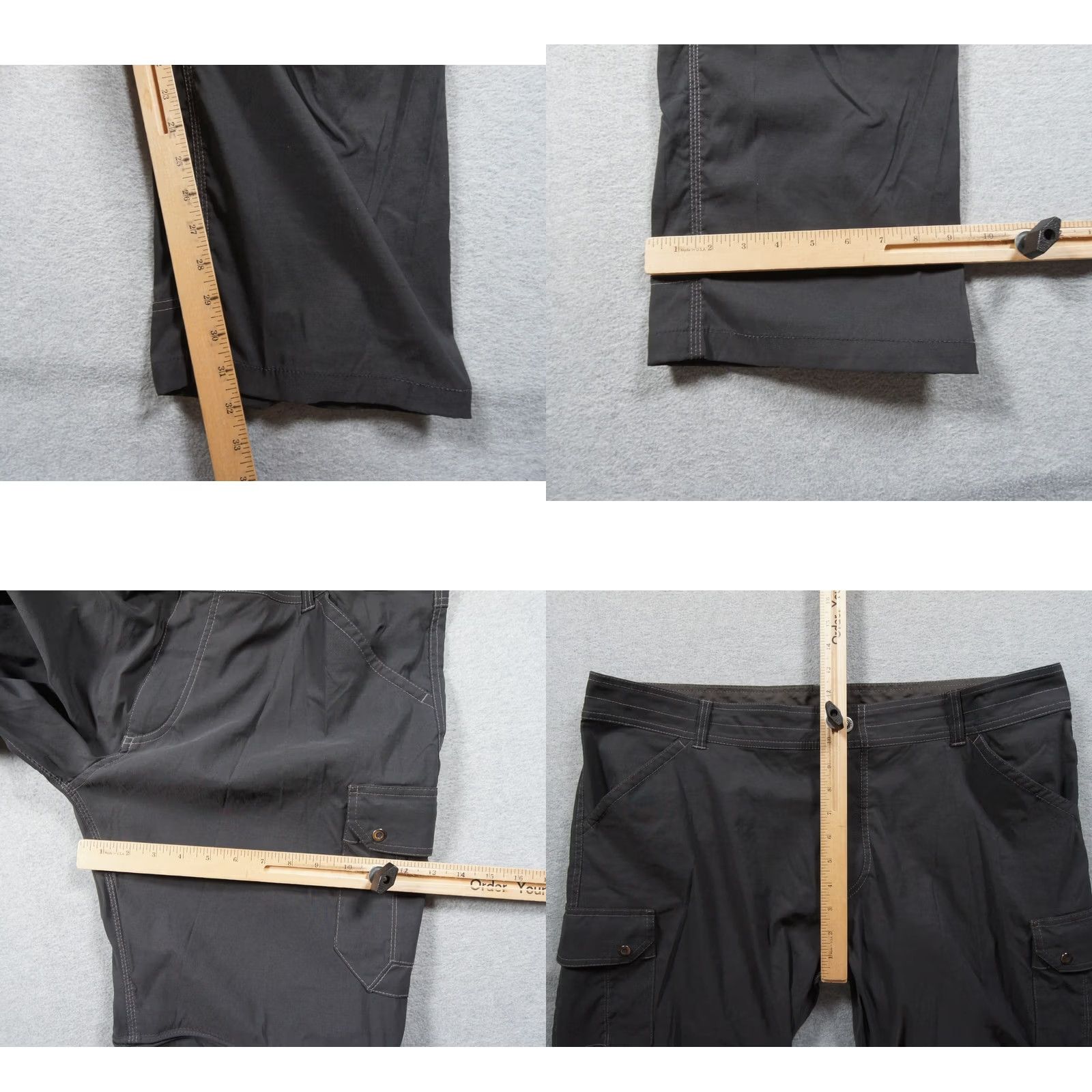 Vintage Kuhl Pants Mens 40x32 Gray Renegade Convertible Hiking Tactical Zip Off Cargo Pants Size US 40 / EU 56 - 9 Thumbnail