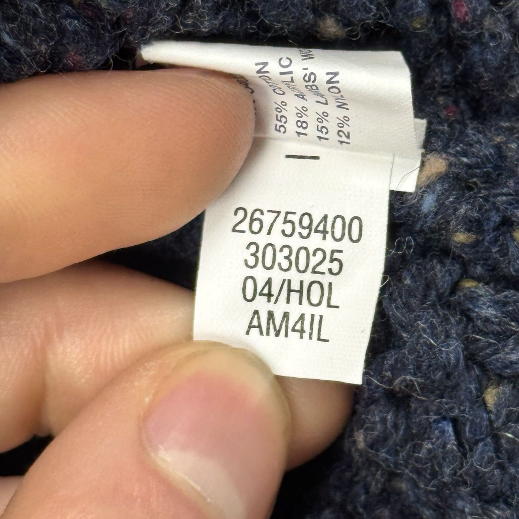 Gap VINTAGE Y2K GAP MENS CABLE KNIT TURTLENECK SWEATER LAMBSWOOL BLEND HEATHERED BLUE SIZE XL Size US XL / EU 56 / 4 - 5 Thumbnail