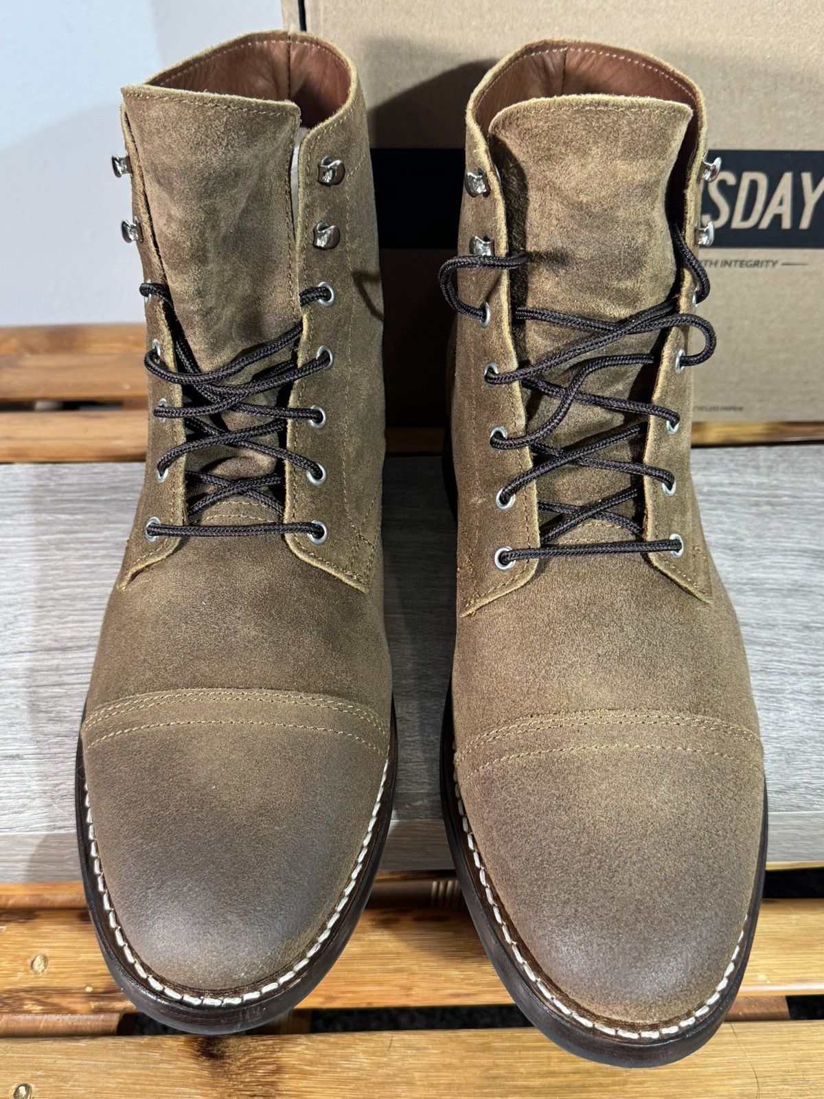 Thursday Boot Company Thursday Boot Co. Men’s Captain Boots Safari Suede Size 13 Size US 13 / EU 46 - 3 Thumbnail