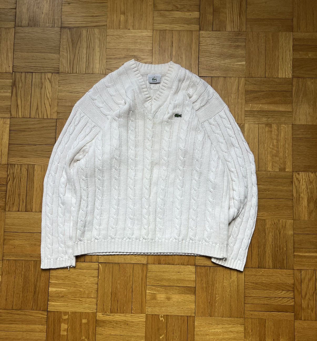 Lacoste × Vintage Unisex Braid Sweater Lacoste Small Logo Size US M / EU 48-50 / 2 - 2 Thumbnail