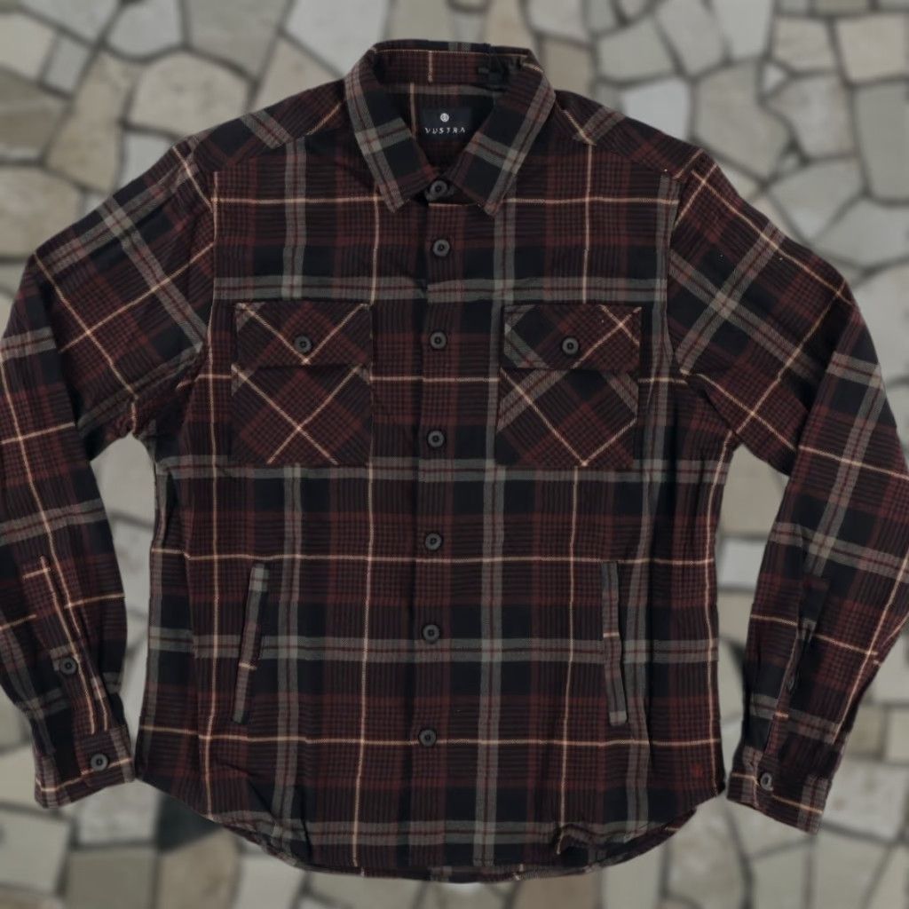 Vintage Vustra Shacket Crimson Checkered Plaid Jacket Black Men's L Size US L / EU 52-54 / 3 - 1 Thumbnail