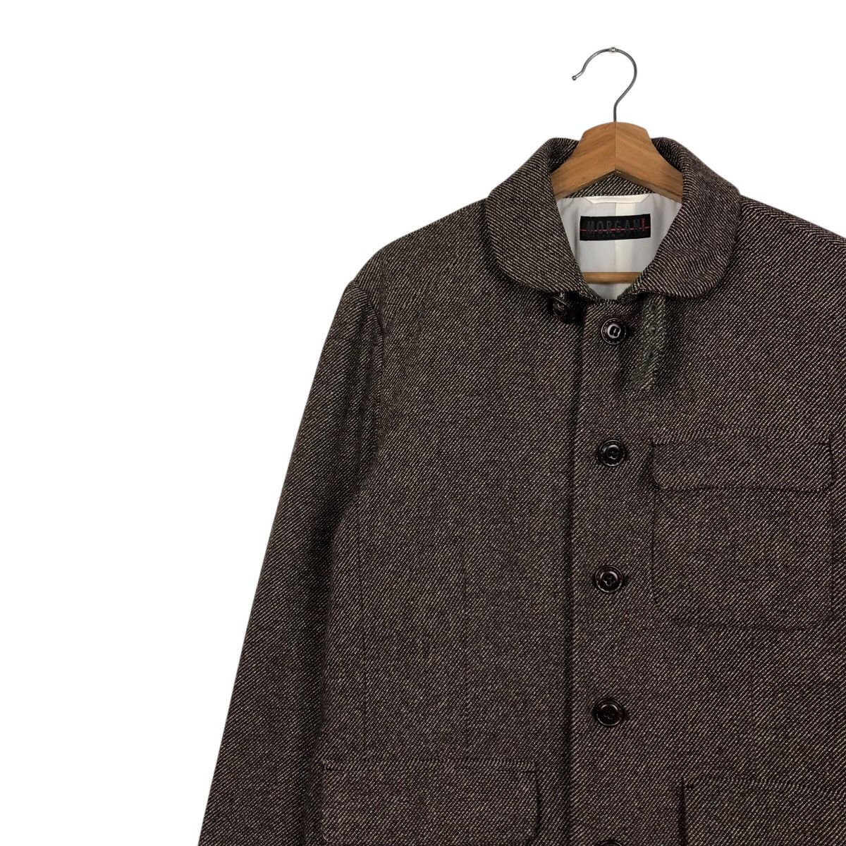 Japanese Brand 📌Vintage Chore Wool Herringbone Jacket Morgan Homme Kapital Size US M / EU 48-50 / 2 - 8 Thumbnail