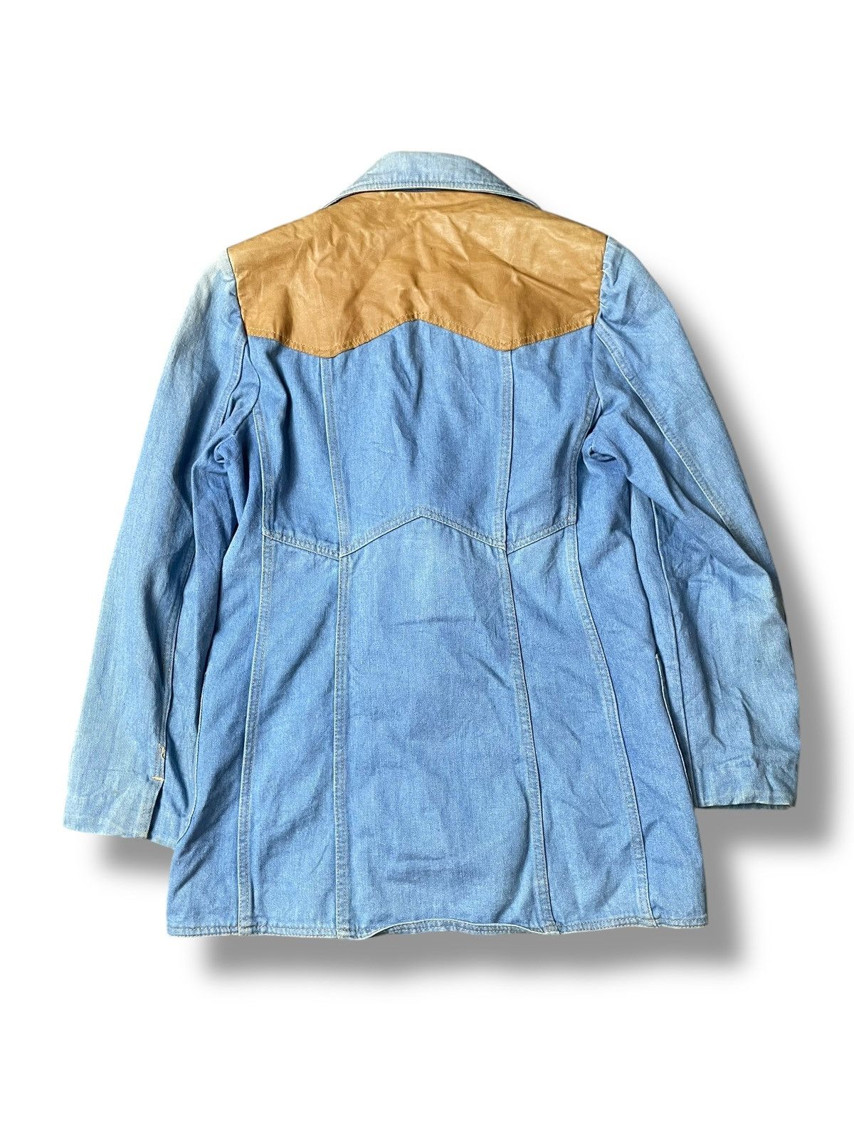 Japanese Brand × Vintage Vintage BRITTANIA Denim Jacket Coat (104) Size US M / EU 48-50 / 2 - 6 Thumbnail