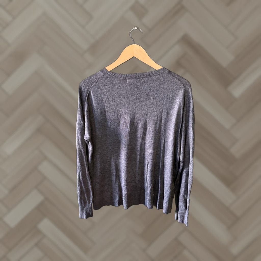 Zara Zara Knit Pullover Sweatshirt Womens XL Gray Long Sleeve Lightweight Knit Sweater Size XL / US 12-14 / IT 48-50 - 1 Thumbnail