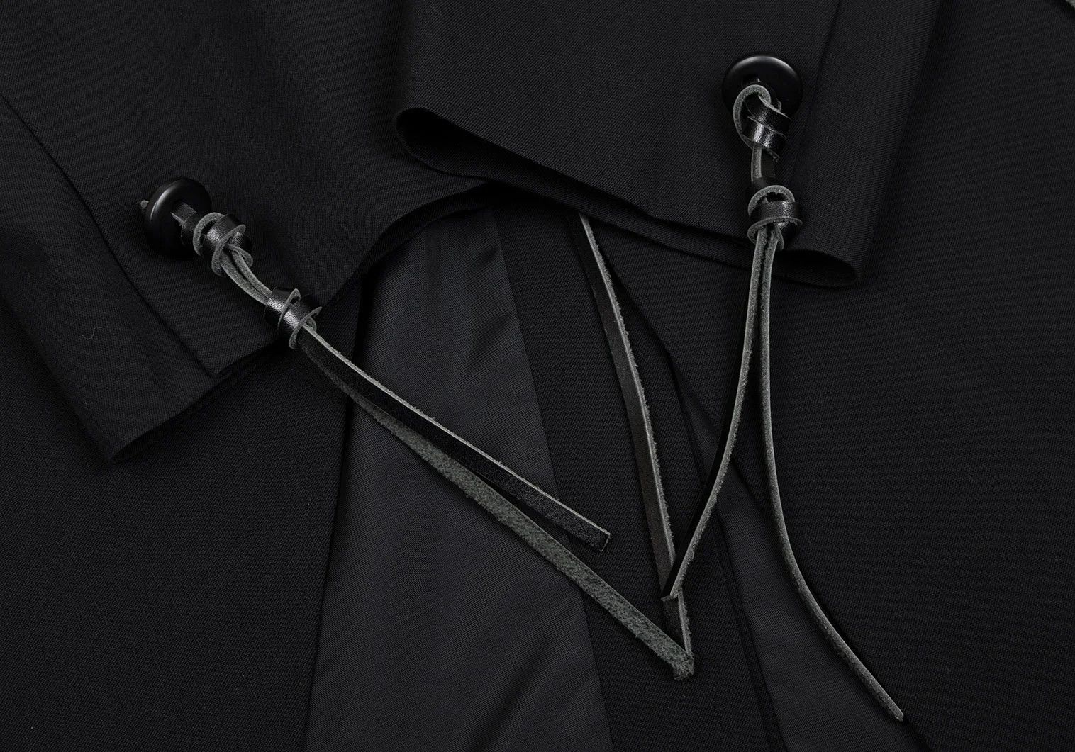 Yohji Yamamoto Yohji Yamamoto Wool Gabardine Long Jacket Size US L / EU 52-54 / 3 - 9 Thumbnail