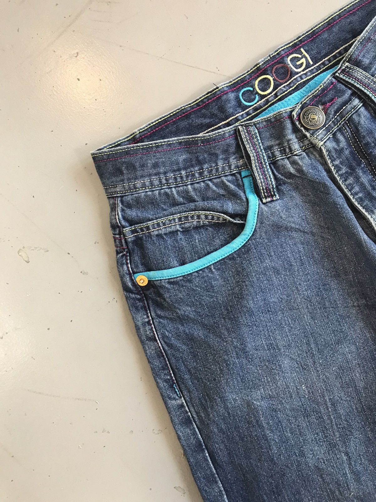 Coogi × Vintage Vintage Coogi sword ⚔️ sneck embroidered denim Size US 32 / EU 48 - 7 Thumbnail
