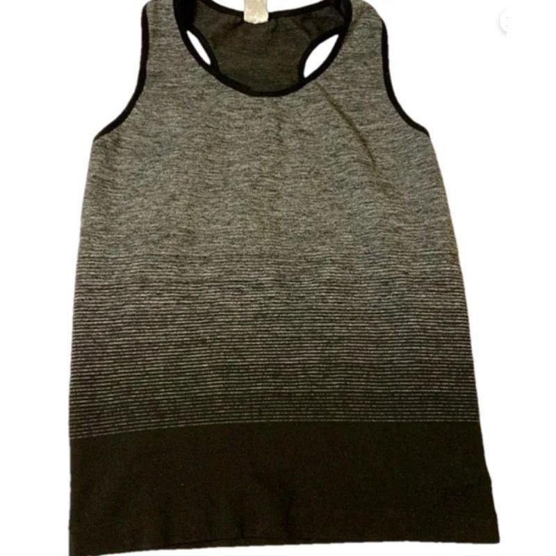 Other Gray Ombre Seamless Racerback Tank Top Activewear One Size Size ONE SIZE - 2 Thumbnail