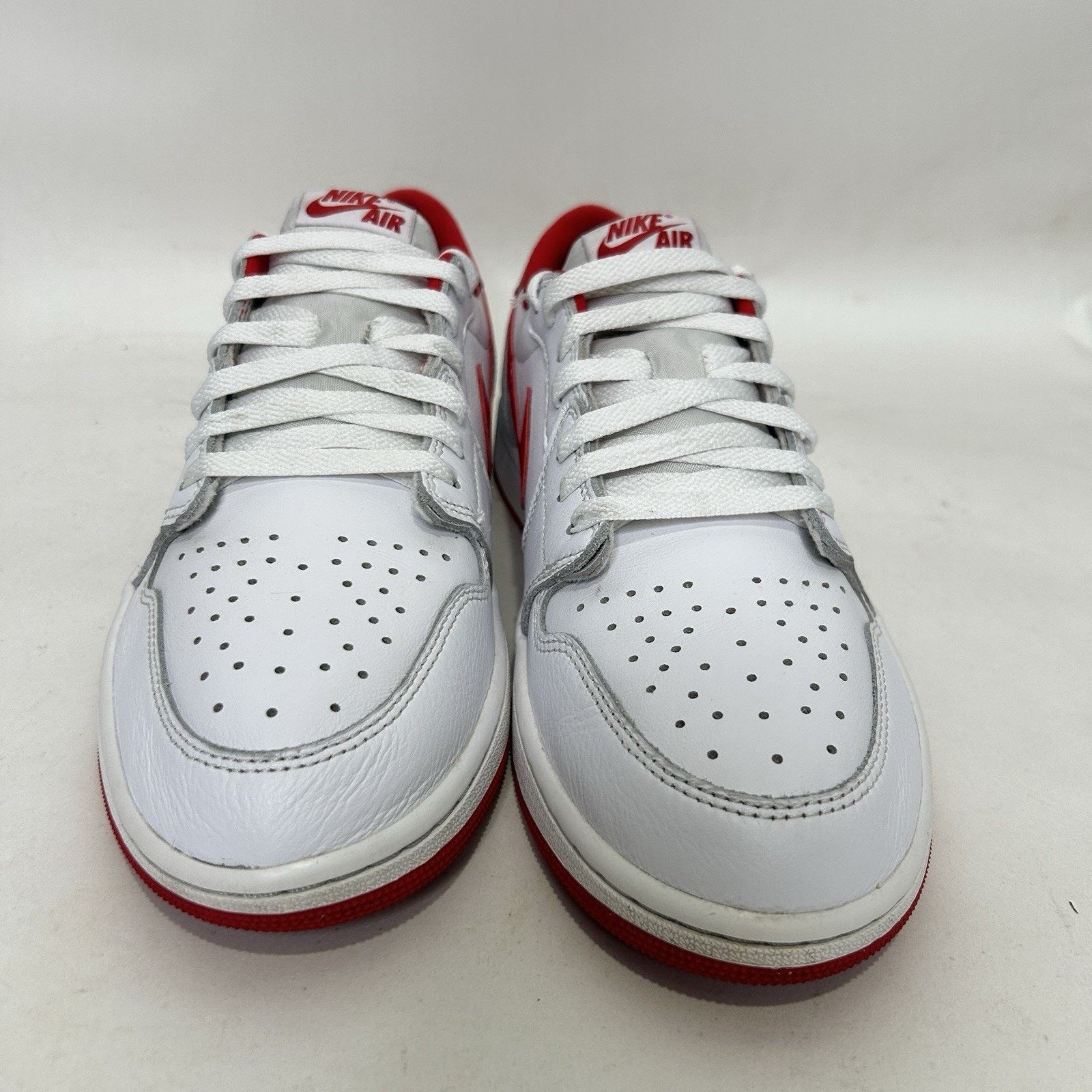 Jordan Brand Nike Air Jordan 1 Retro Low OG “University Red White” Size US 12 / EU 45 - 2 Thumbnail