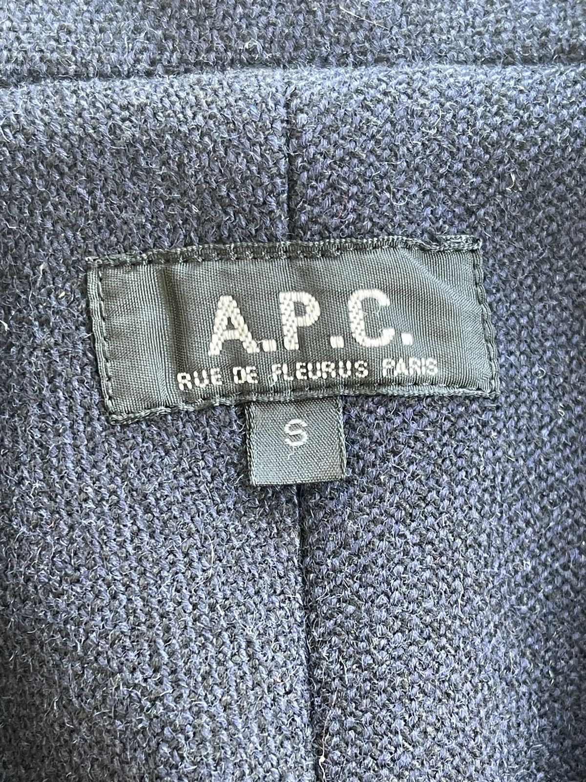 A.P.C. A.P.C Wool Navy Blue Jacket Size S / US 4 / IT 40 - 6 Thumbnail