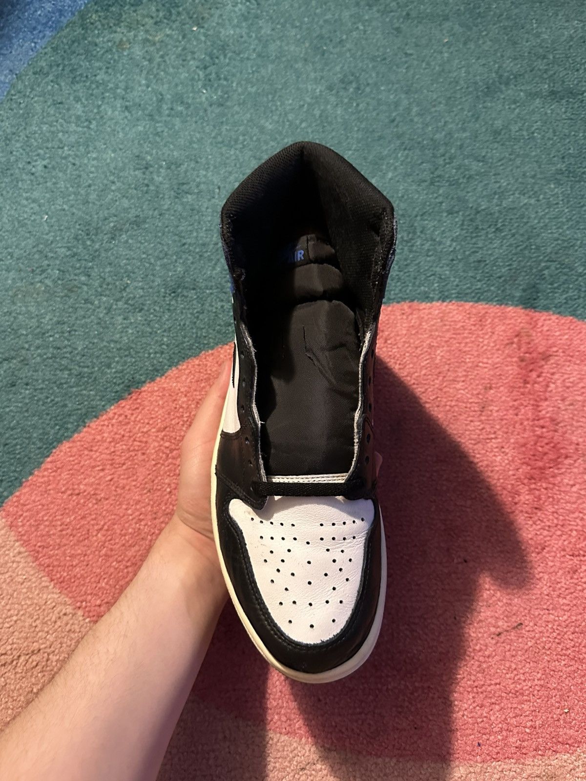 Jordan Brand Air Jordan 1 Retro High Game Royal Fragment Custom Size US 11.5 / EU 44-45 - 3 Thumbnail