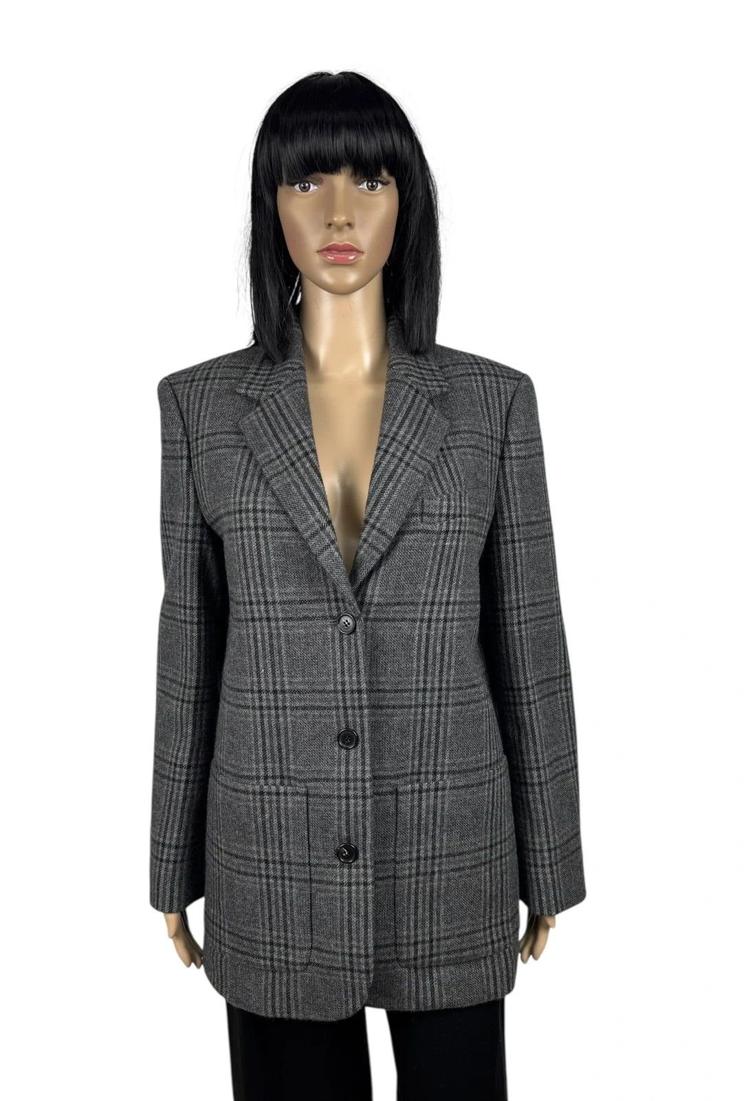 Theory Theory Plaid Wool Nylon Coat size 8 Size M / US 6-8 / IT 42-44 - 1 Thumbnail