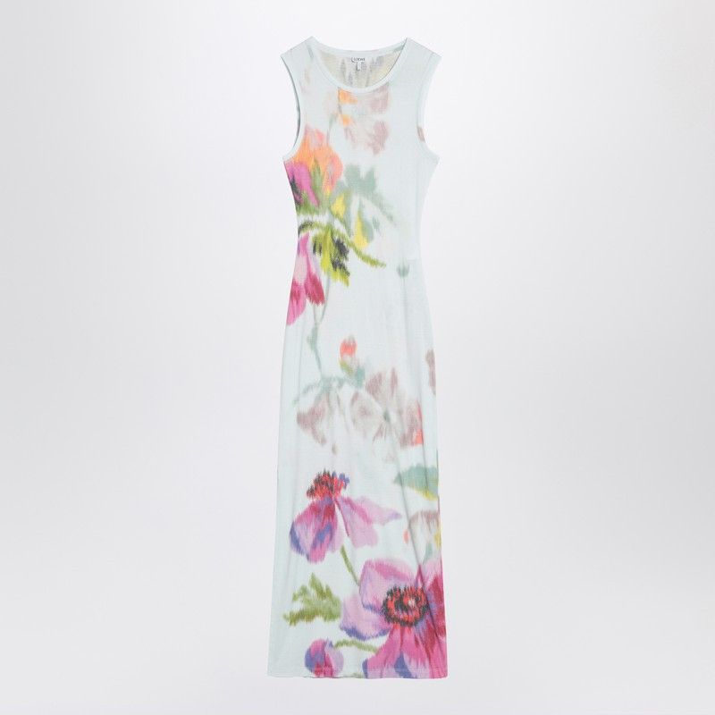 ワンピース LOEWE SILK-BLEND DRESS WITH FLORAL DIGITAL PRINT Loewe Loewe Silk-Blend Dress With Floral Digital Print | Grailed