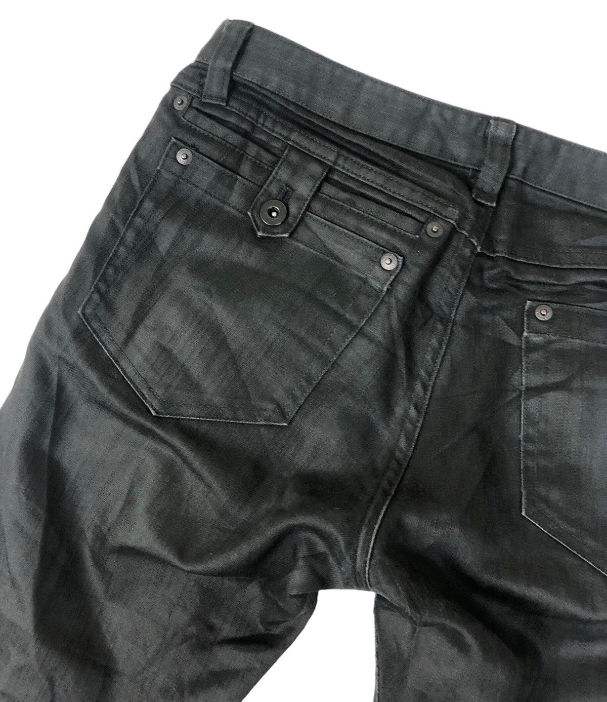 Japanese Brand × Katharine Hamnett London Katharine Hammett London Black Wax Pants Size US 30 / EU 46 - 12 Thumbnail