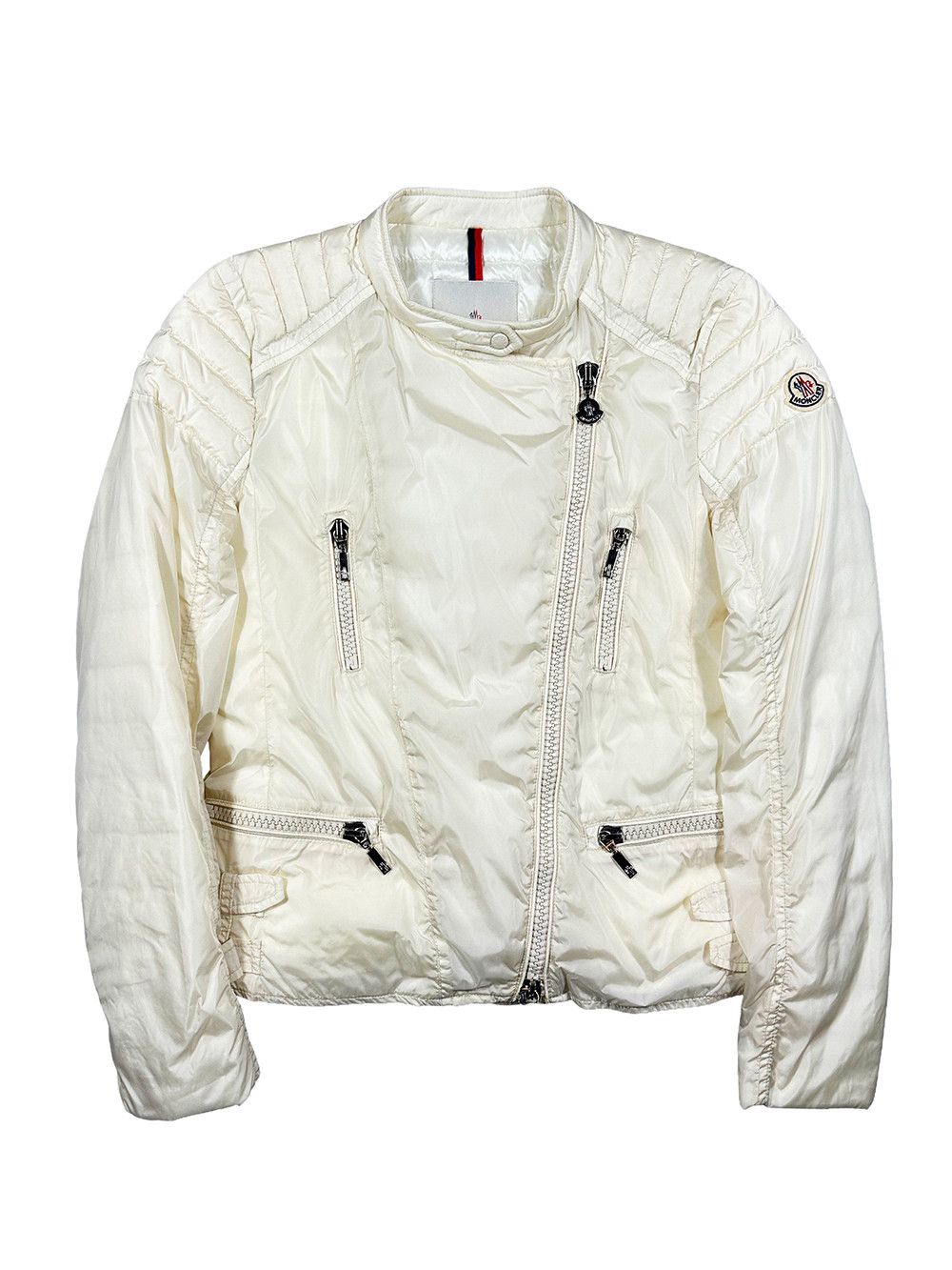Moncler Moncler Nylon Biker Jacket Size M / US 6-8 / IT 42-44 - 1 Thumbnail