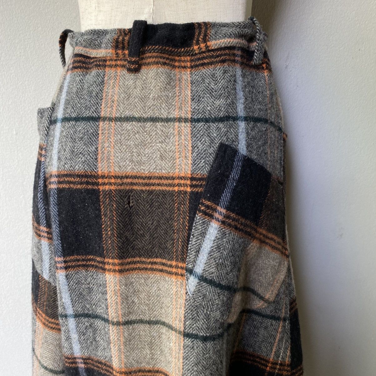 Y's Y’s Plaid Wool Skort with Lining Size 29" - 3 Thumbnail