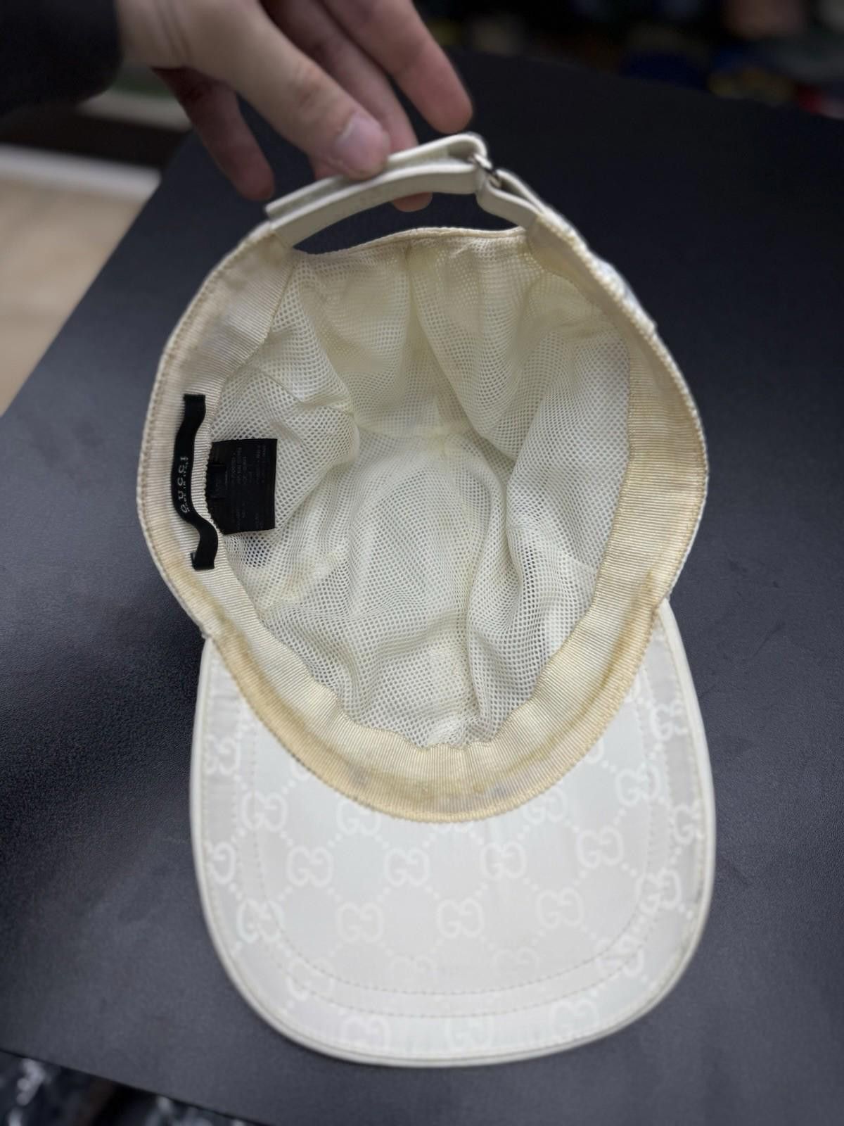 Gucci GUCCI Double G White Baseball Cap Nylon Luxurious Hat Size ONE SIZE - 11 Thumbnail