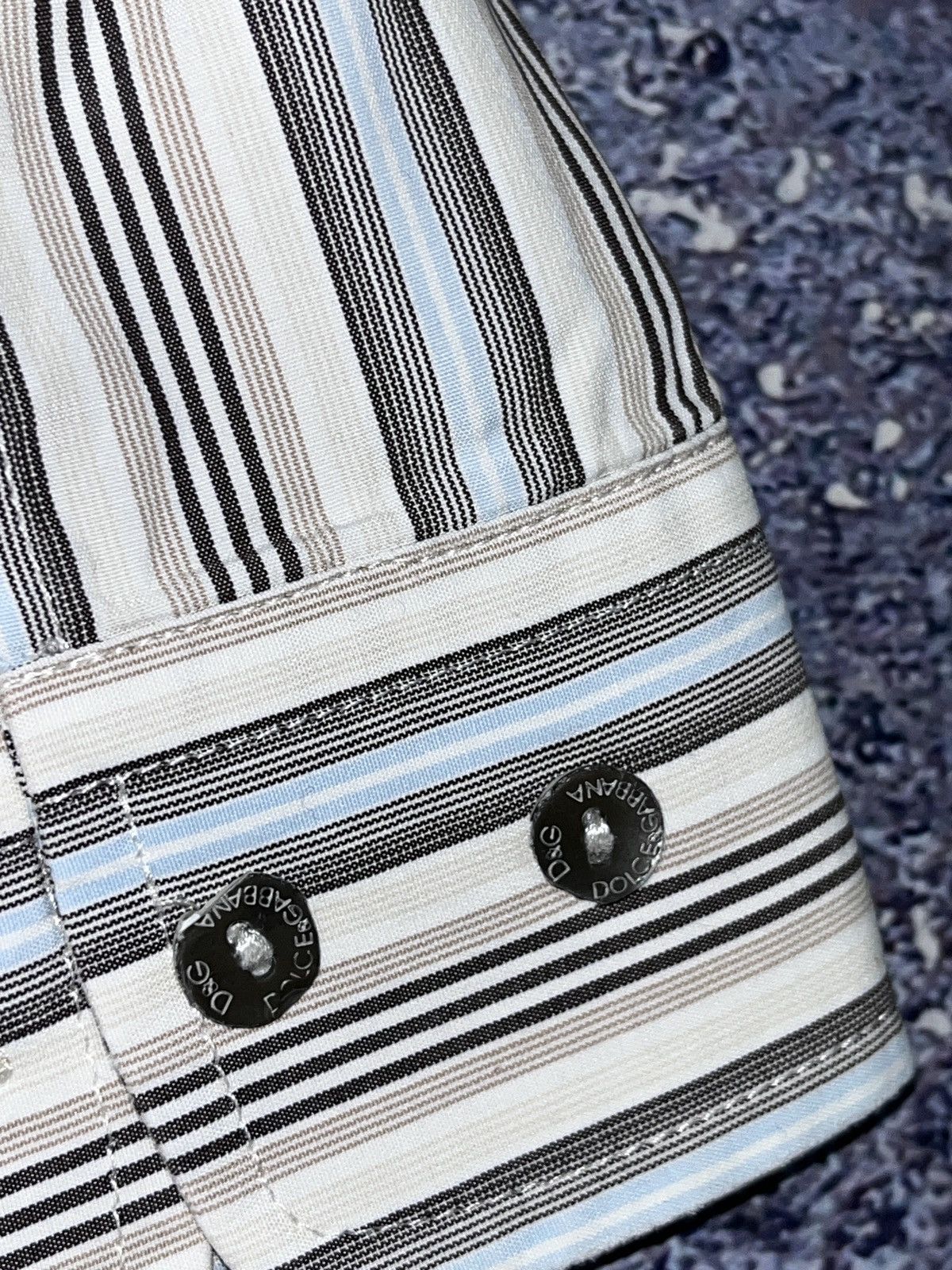 Dolce & Gabbana Vintage Dolce & Gabbana y2k Striped Italy Shirt Button Ups Size US M / EU 48-50 / 2 - 9 Thumbnail