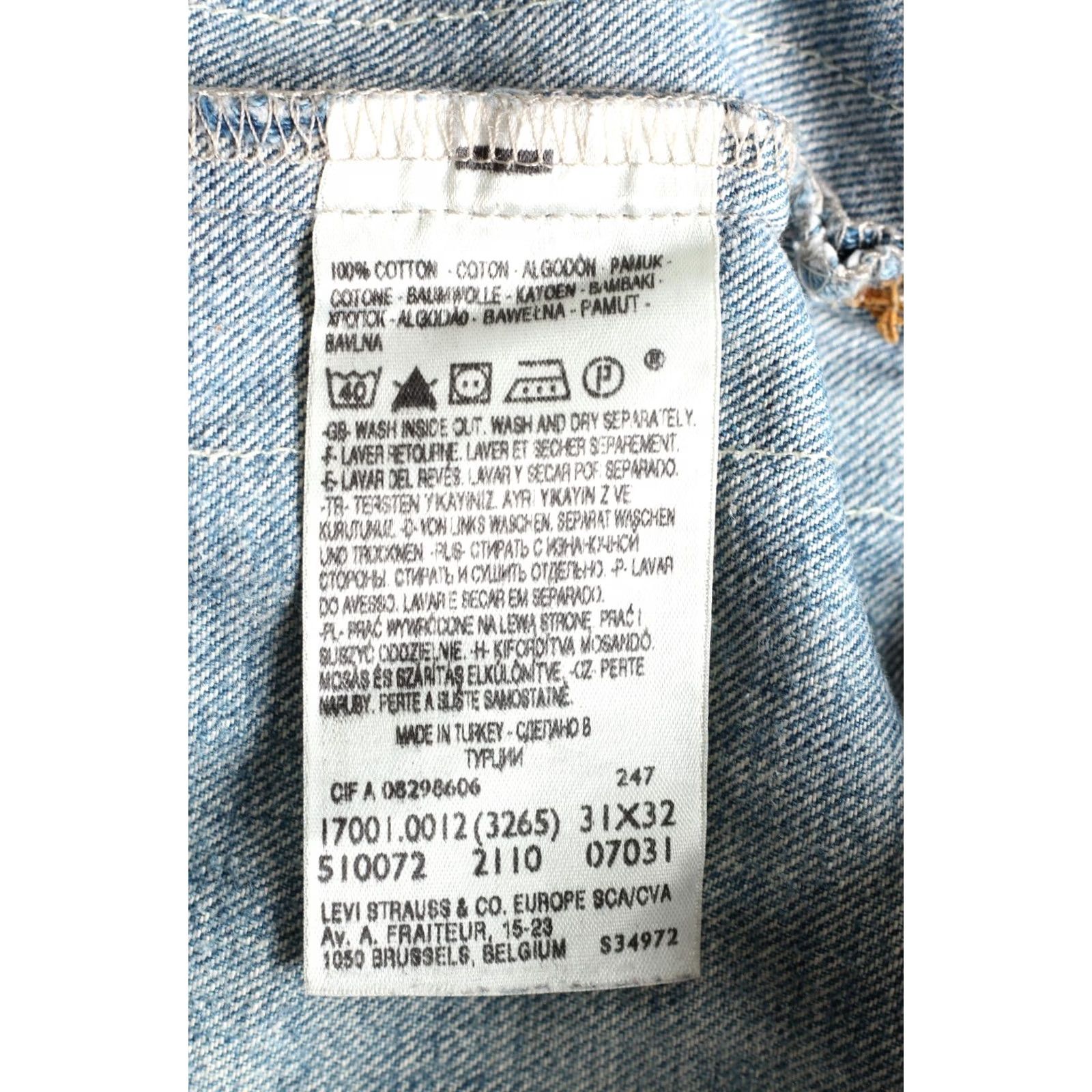 Levi's VINTAGE LEVI’S 80s Red Button BIG DADDY Straight Jeans Men 31/32 Blue Denim DZ6707 Width 31 L32 Size US 31 - 8 Thumbnail