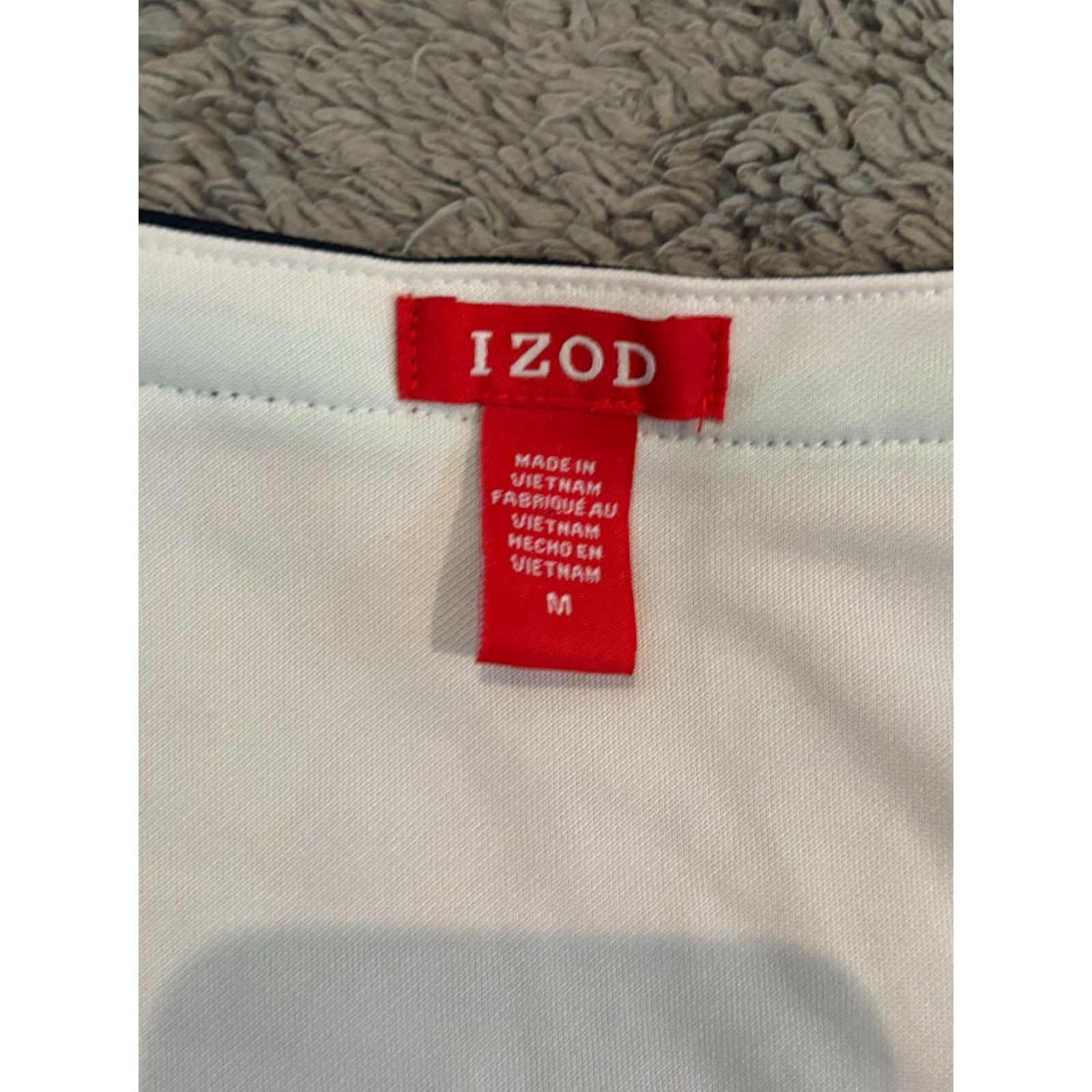 Izod VINTAGE IZOD Top Womens M Sleeveless Active Wear White Active Gym Performance Size M / US 6-8 / IT 42-44 - 2 Thumbnail