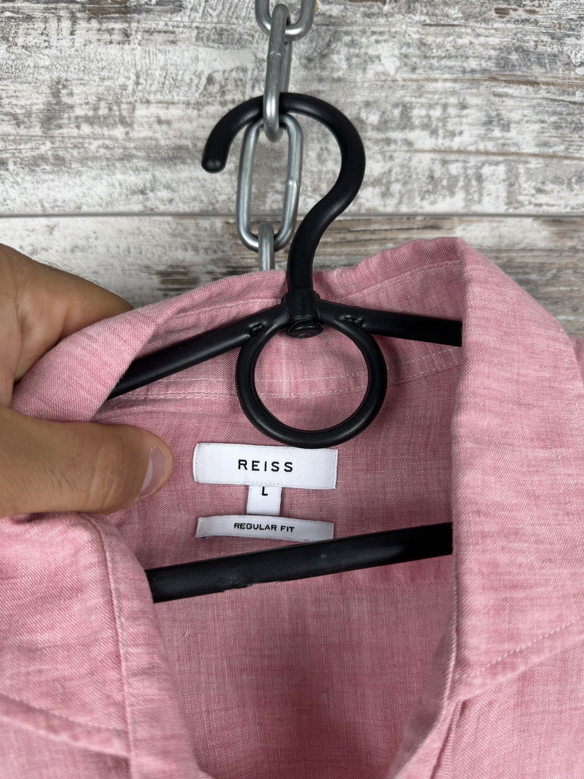 Reiss Mens Vintage Reiss linen shirts button up luxury crazy Size US L / EU 52-54 / 3 - 5 Thumbnail