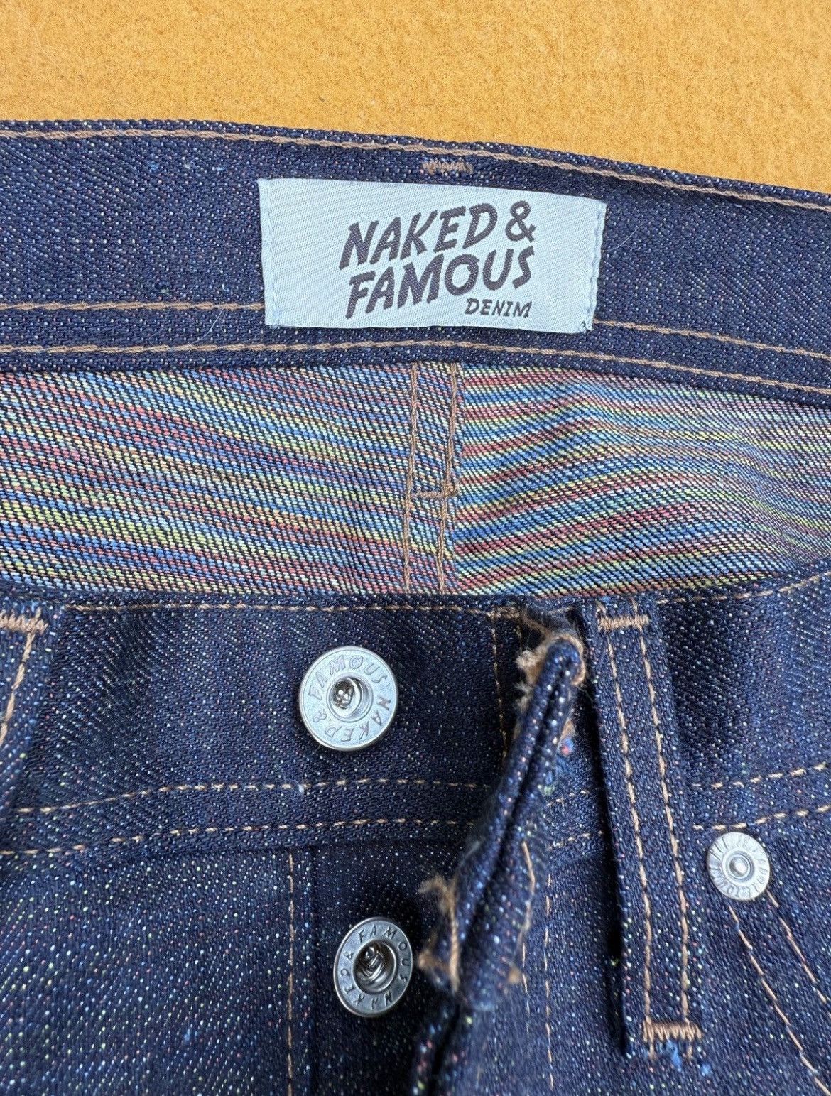 Naked & Famous Japan Heritage Kasuri Indigo Size US 32 / EU 48 - 10 Thumbnail