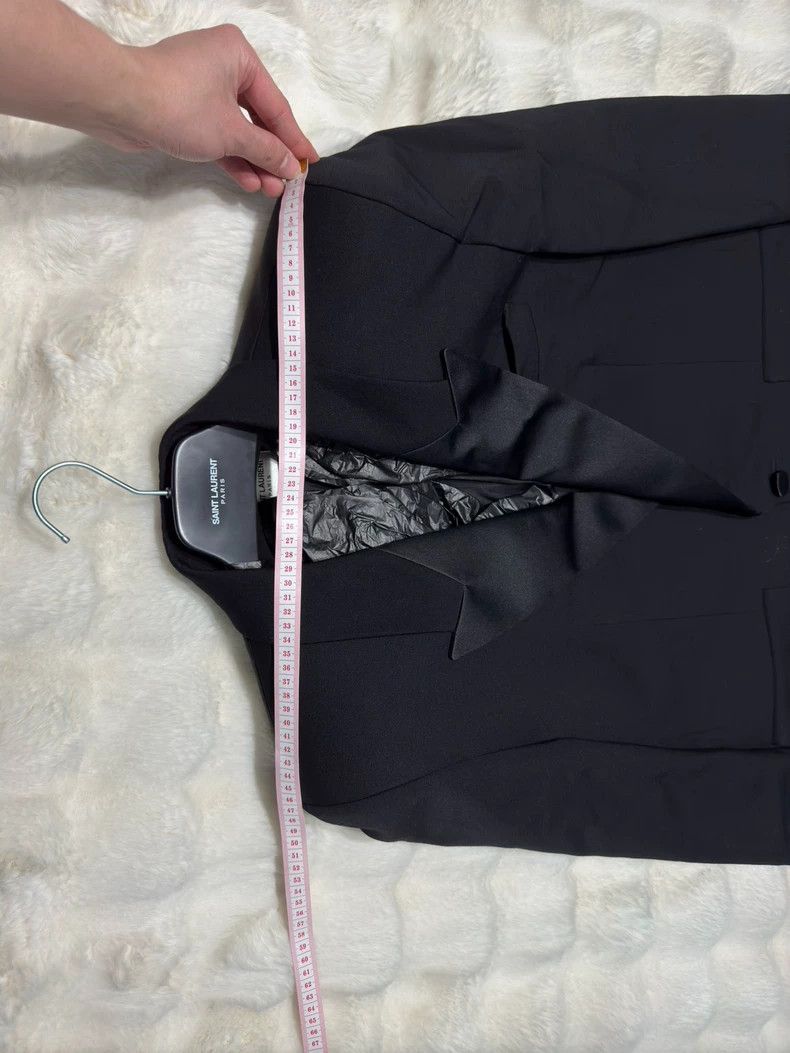Yves Saint Laurent Saint Laurent 23 Show Style Wide Smoking Suit Coat 2502-Ne Size US S / EU 44-46 / 1 - 8 Thumbnail