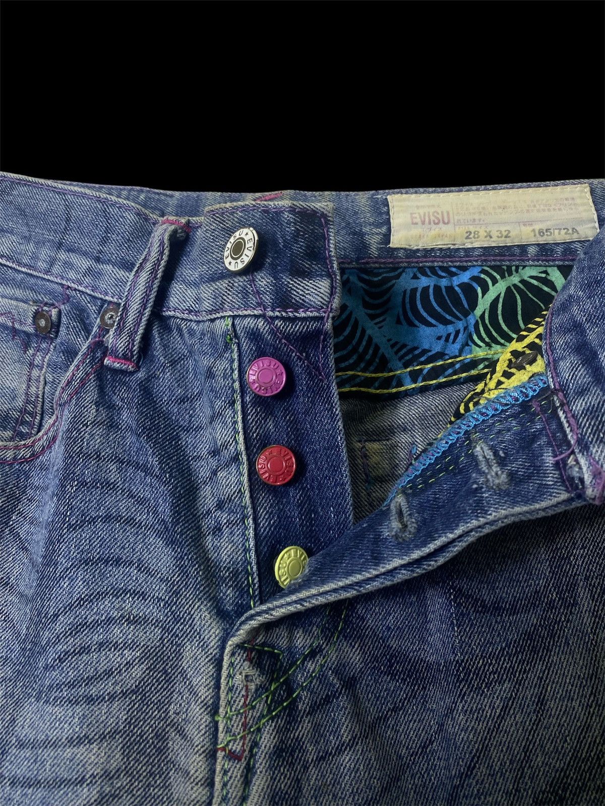 Evisu Vintage Multicolur Evisu Denim Made In Japan Size US 28 / EU 44 - 9 Thumbnail