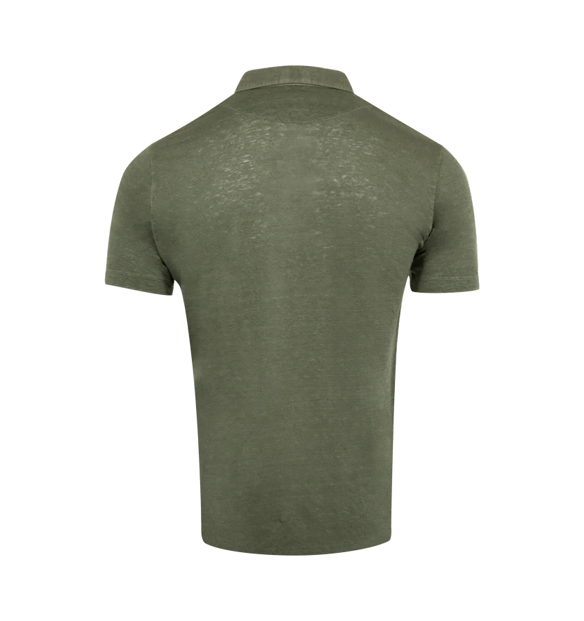 120% Lino o1h1sh11225 Short Sleeve Shirt in Green Size US M / EU 48-50 / 2 - 2 Thumbnail