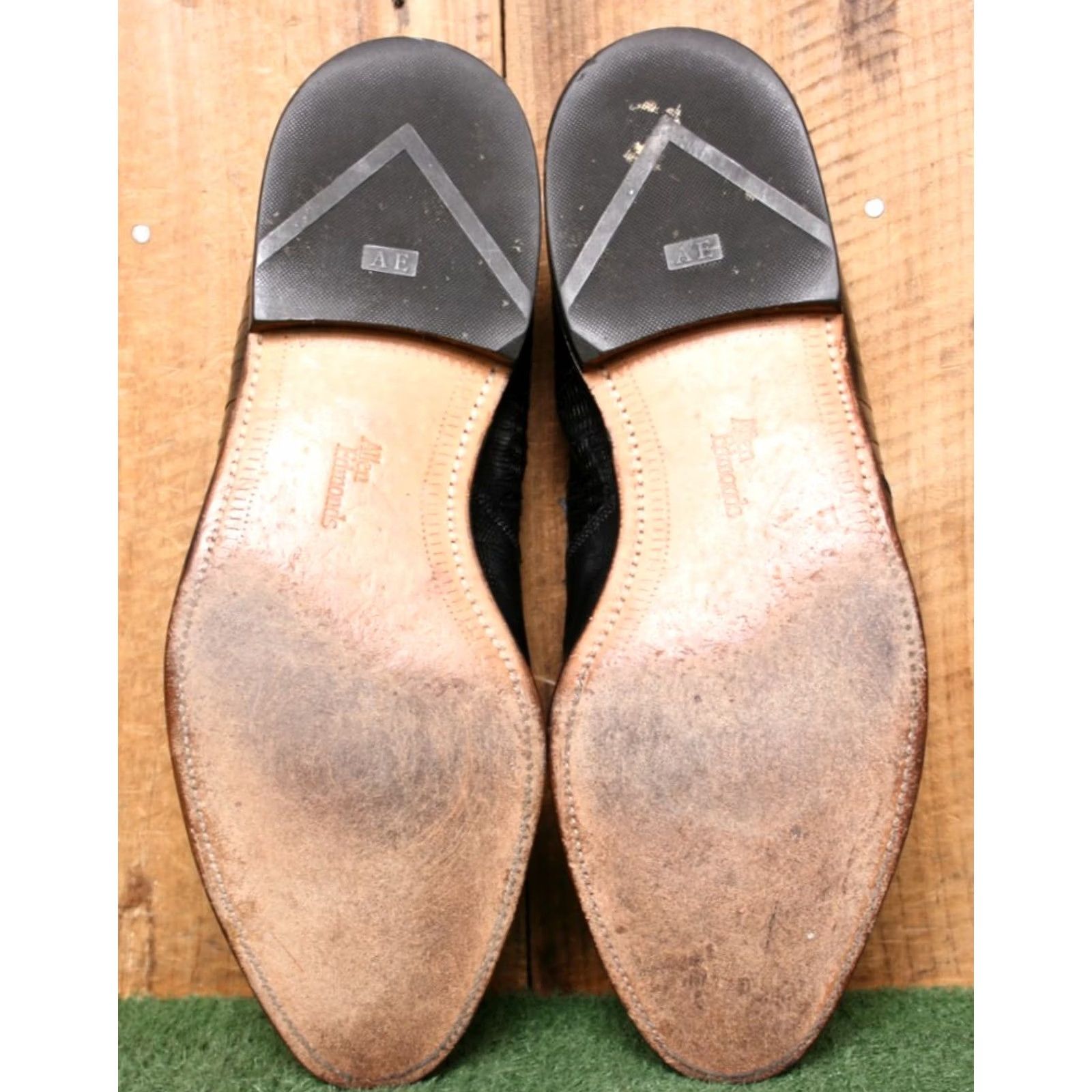 Allen Edmonds ALLEN EDMONDS Clayton Black Lizard Skin Loafers Sz. 11B (Missing Tassel) Dress Slip On Men Leather Upper B Shoes Size US 11 / EU 44 - 5 Thumbnail