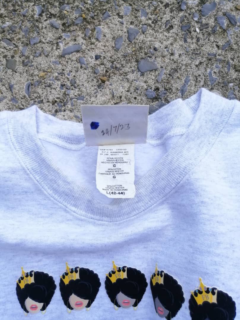 Hanes × Vintage Vintage Hanes The Queens Sweatshirt Size US L / EU 52-54 / 3 - 8 Thumbnail