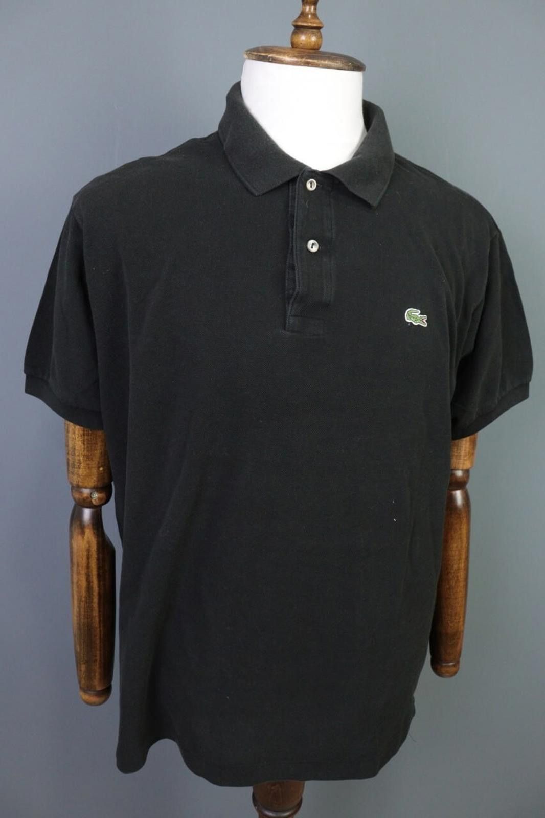Lacoste Lacoste Black Vintage Short Sleeve Polo Shirt Size 8 / 3XL Size US XXL / EU 58 / 5 - 7 Thumbnail