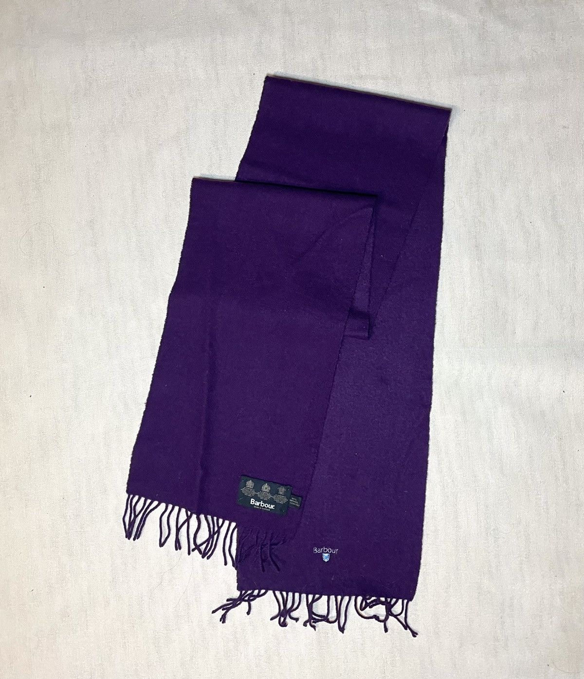 Barbour Barbour purple wool scarf Size ONE SIZE - 3 Thumbnail