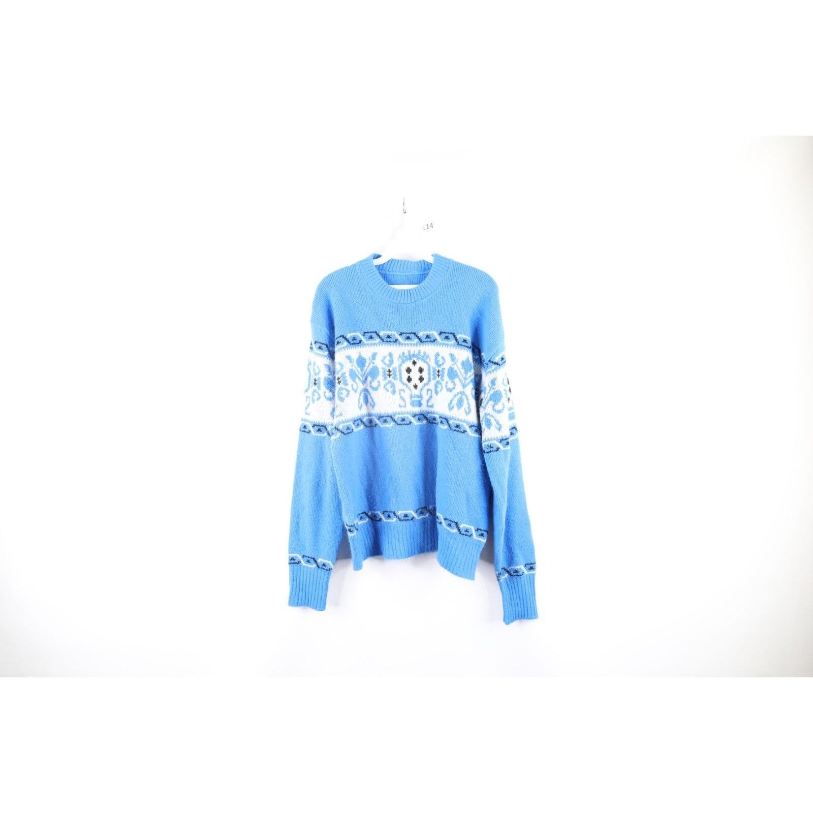 Vintage Vintage 70s Streetwear Fair Isle Nordic Knit Sweater Size US M / EU 48-50 / 2 - 1 Thumbnail