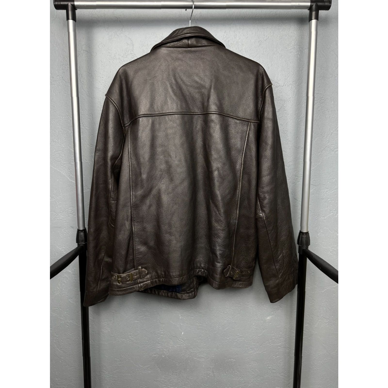 Ralph Lauren Chaps Ralph Lauren Vintage Mens Leather Jacket Regular Size L Brown Zip Jacket Mens Size US L / EU 52-54 / 3 - 8 Thumbnail
