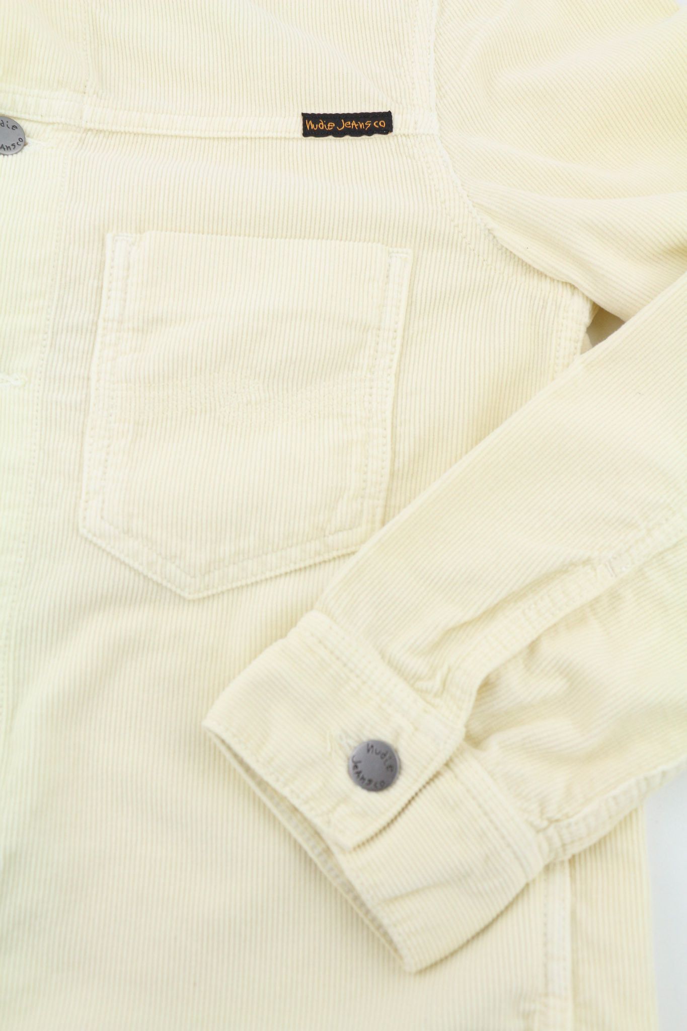 Nudie Jeans RONNY S Dusty White Organic Cotton Corduroy Jacket 81017 Size US S / EU 44-46 / 1 - 5 Thumbnail