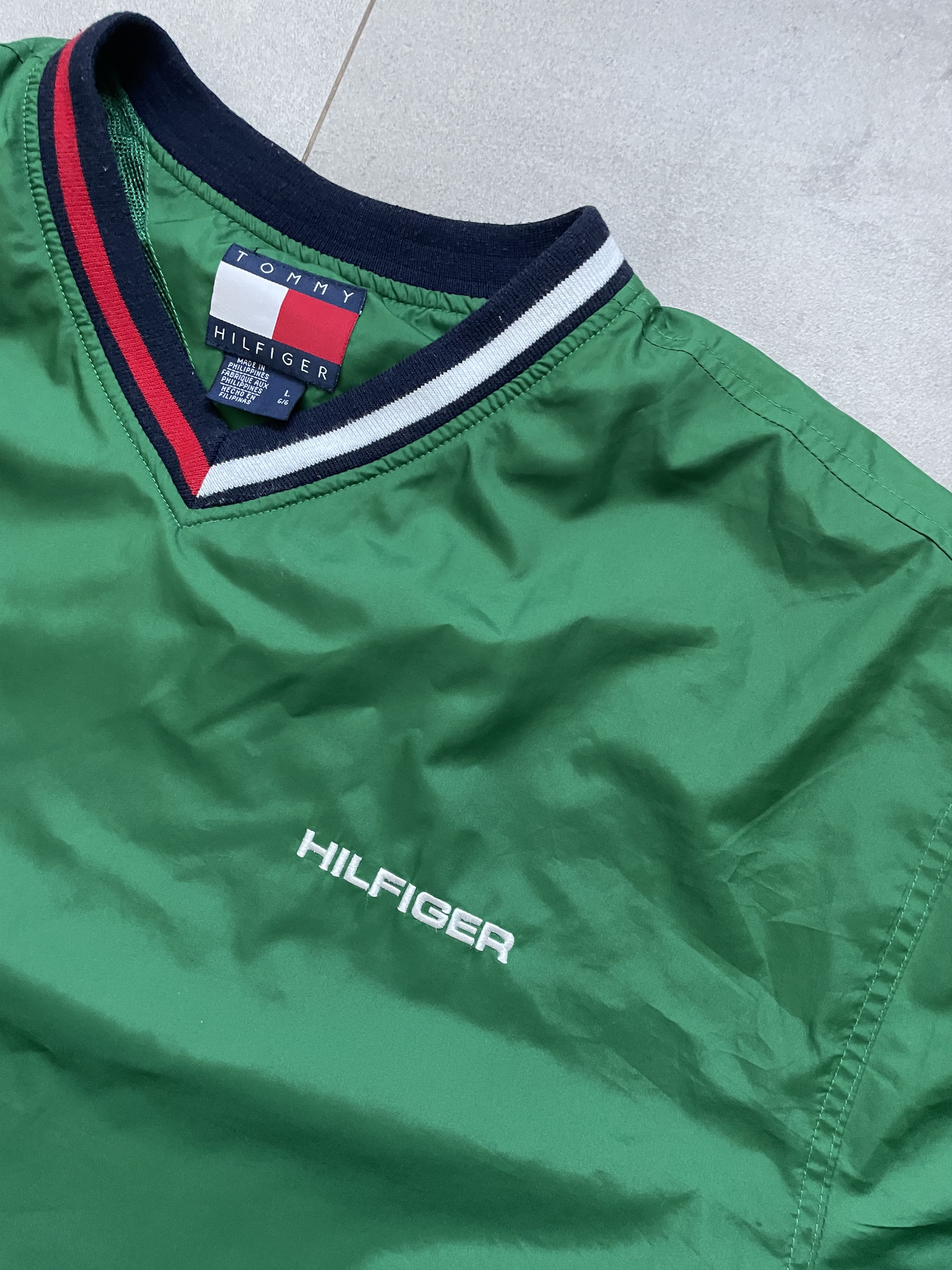 Tommy Hilfiger Y2K TOMMY HILFIGER GREEN BOXY WINDBREAKER JACKET Size US L / EU 52-54 / 3 - 2 Thumbnail