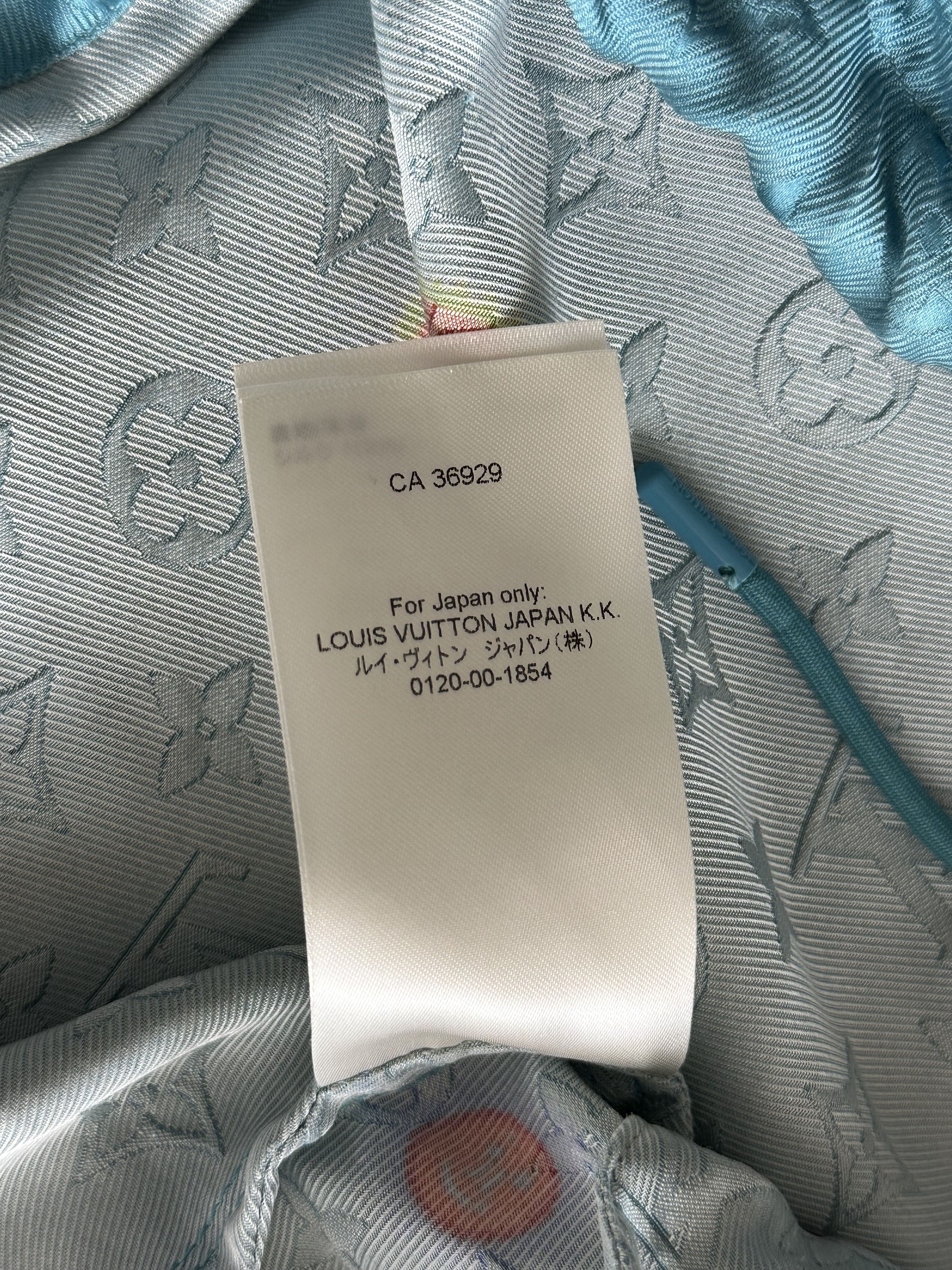 Louis Vuitton Louis Vuitton Yayoi Kusama Blue Faces Monogram Silk Shirt Size US L / EU 52-54 / 3 - 9 Thumbnail