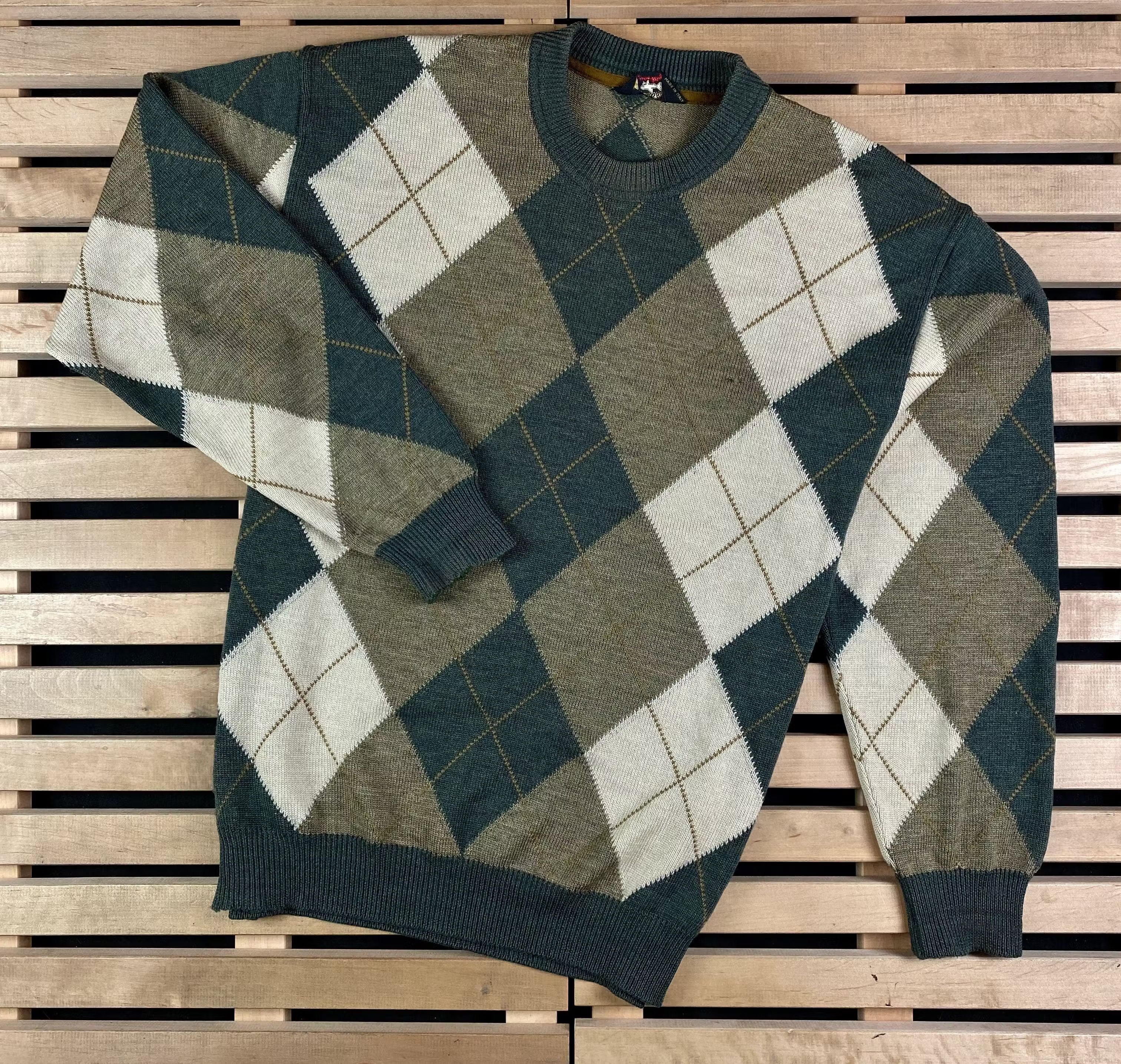 Mens Sweater Paul & Shark Vintage Size XL Wool