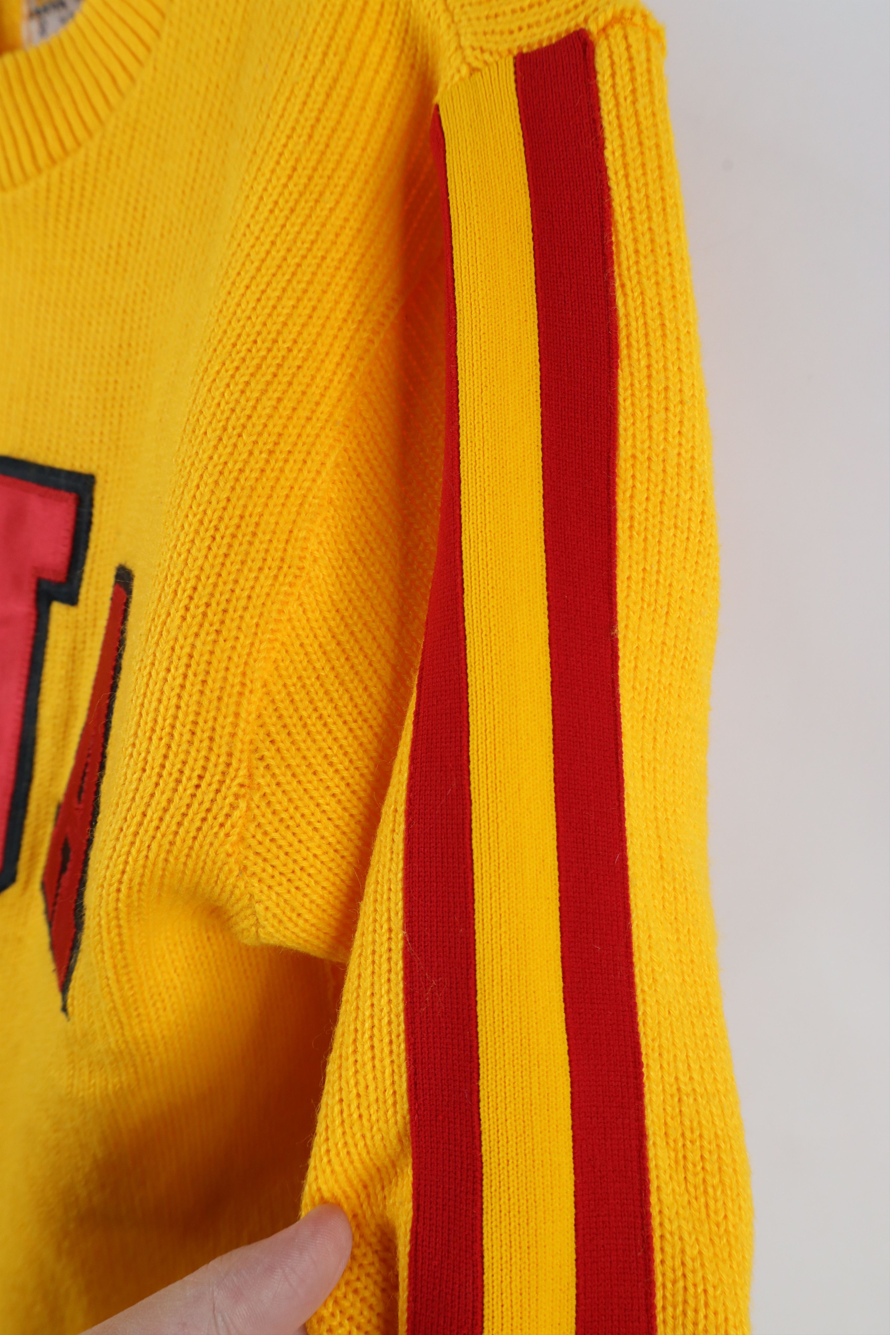 Vintage Vintage 70s Streetwear Knit Cheerleader Varsity Sweater USA Size XS / US 0-2 / IT 36-38 - 5 Thumbnail