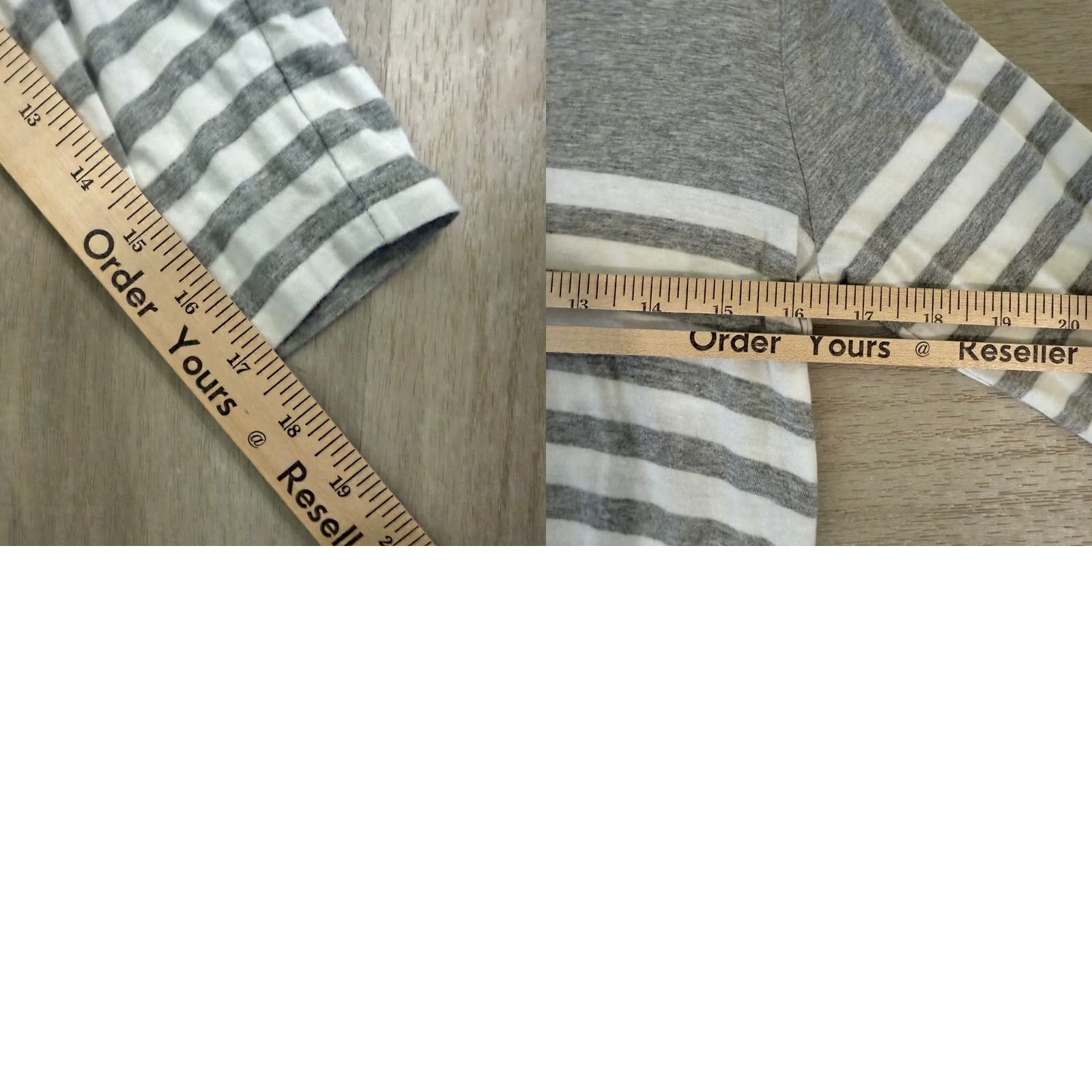 Banana Republic Banana Republic Gray White Striped Knit Casual Dress 3/4 Sleeve Pockets S Womens Size S / US 4 / IT 40 - 8 Thumbnail