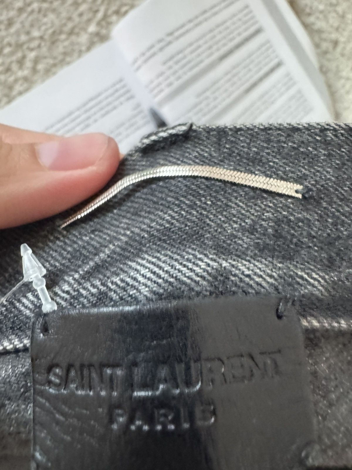 Saint Laurent Paris Dark grey d02 Size US 32 / EU 48 - 6 Thumbnail