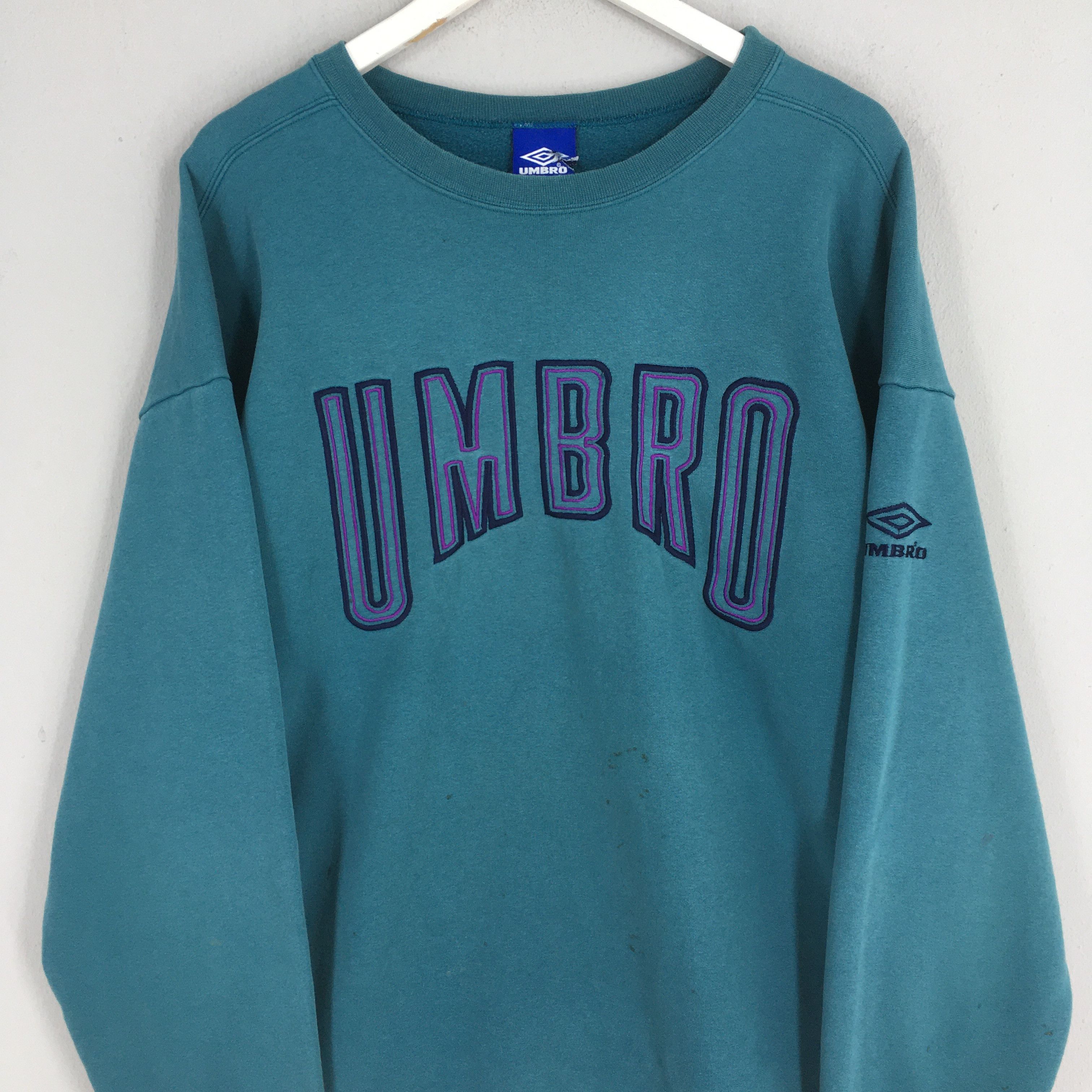 Umbro Vintage 90s Umbro Soccer Sportswear Green Sweatshirt XLarge Size US XL / EU 56 / 4 - 2 Thumbnail