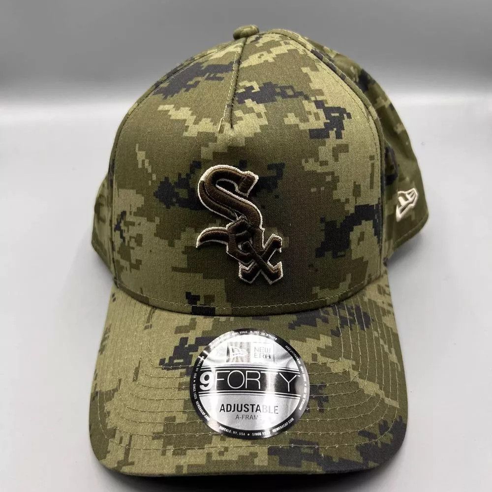 New Era Chicago White Sox Hat Men Camo 9Forty New Era Snap Back Cap Size ONE SIZE - 1 Thumbnail