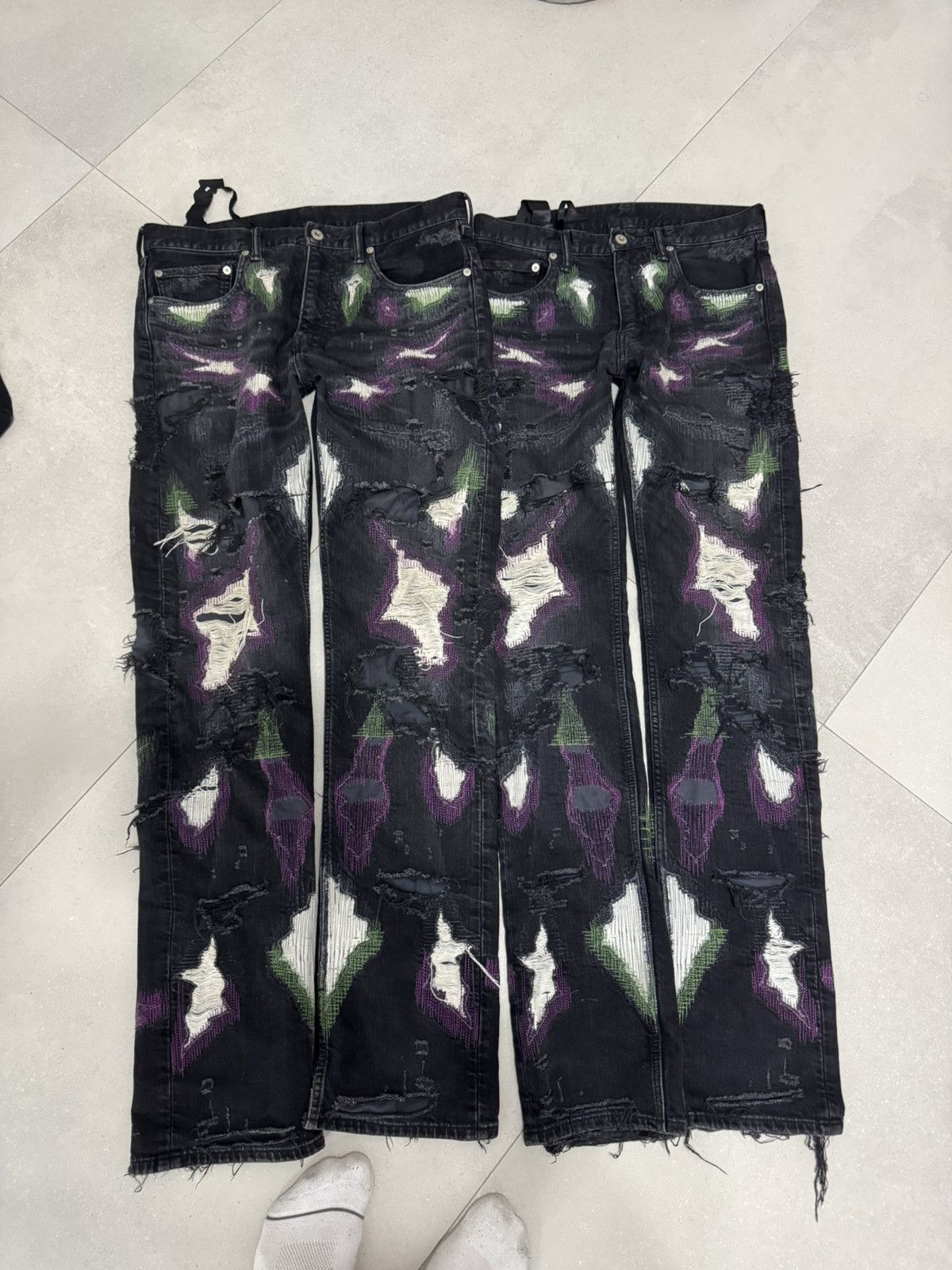 Vlone Vlone Runway 2018 Scab Denim Size US 32 / EU 48 - 2 Thumbnail