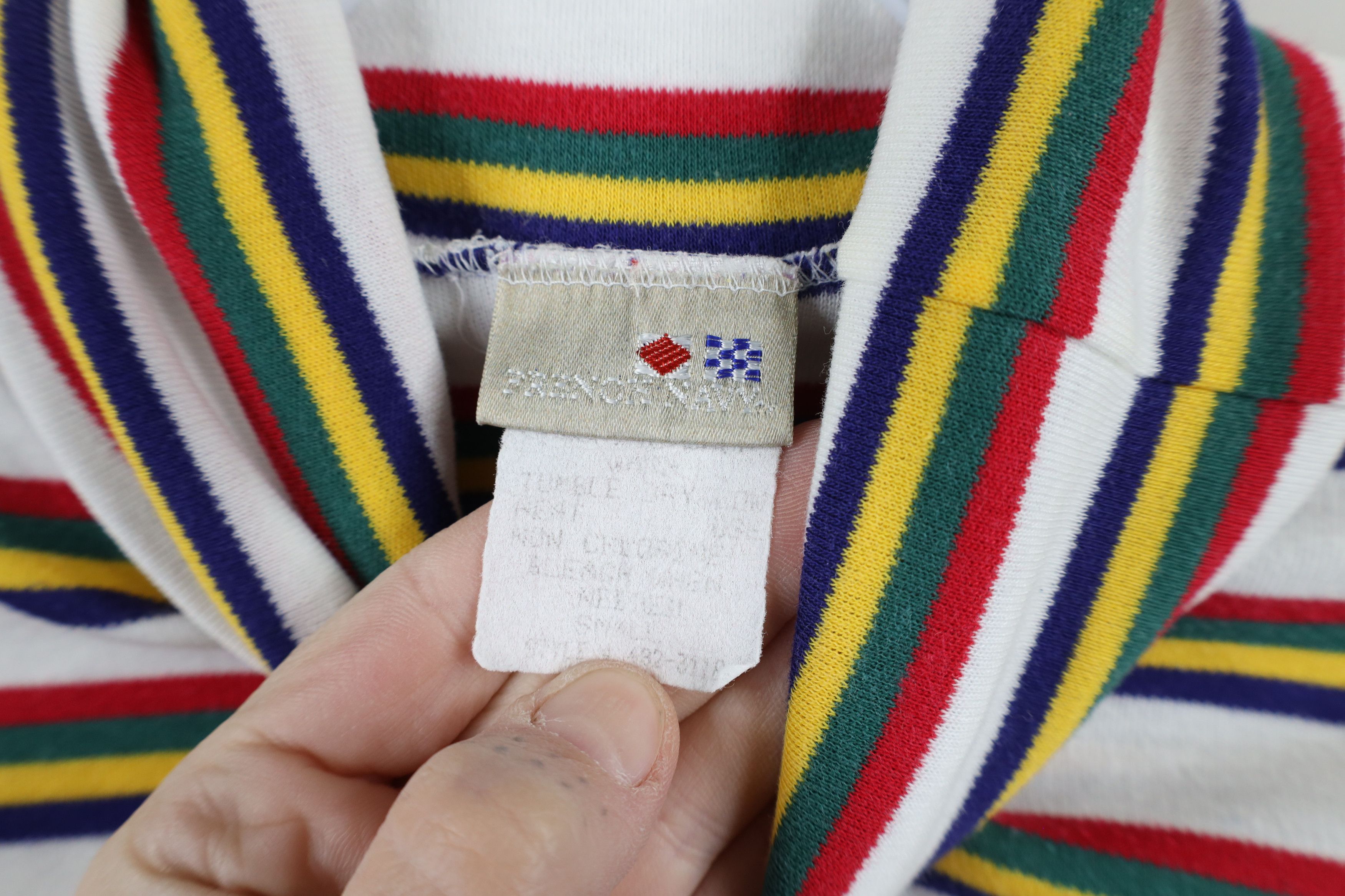 Vintage Vintage 90s Streetwear Striped Turtleneck T-Shirt USA Size S / US 4 / IT 40 - 5 Thumbnail