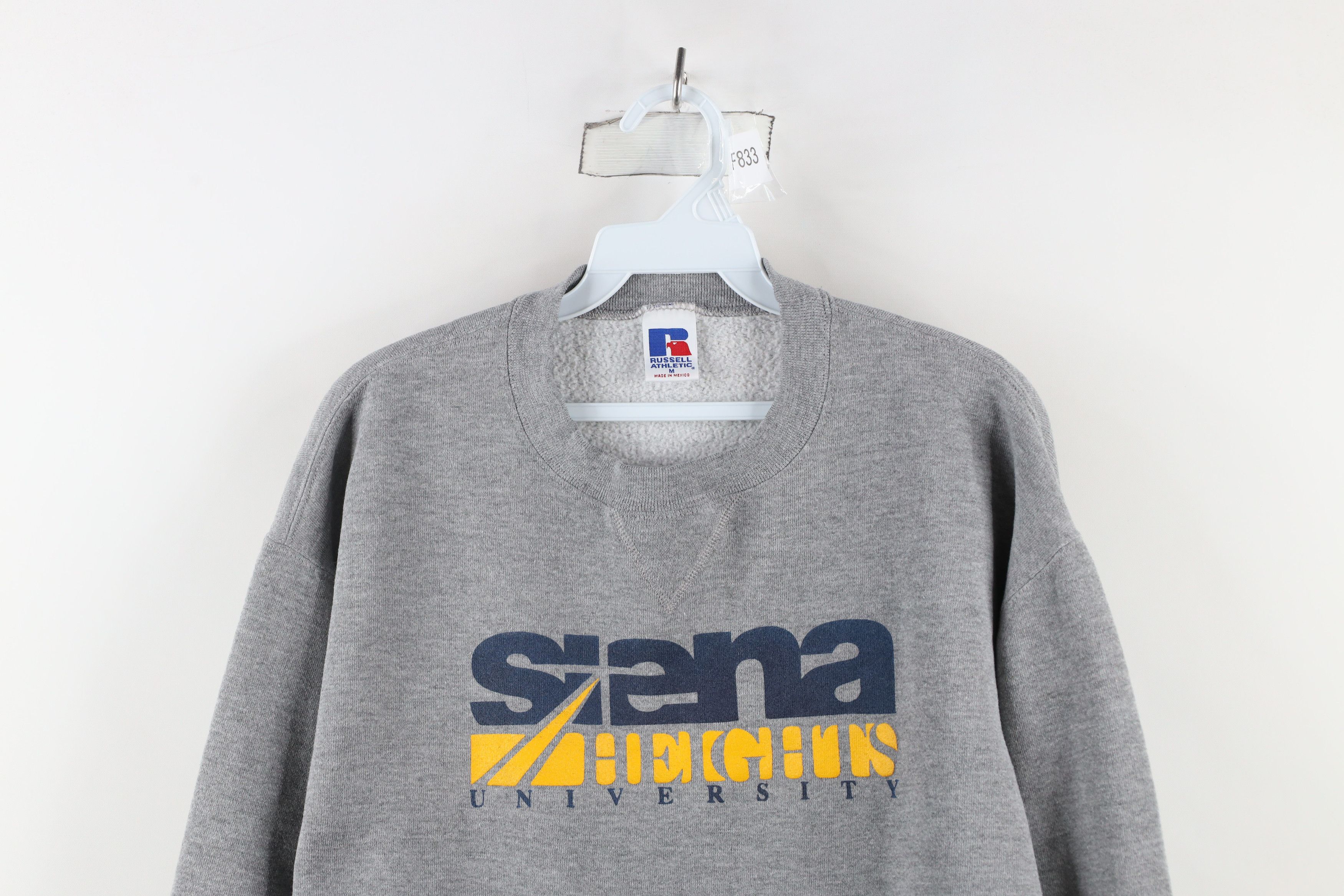 Russell Athletic × Vintage Vintage 90s Russell Athletic University Crewneck Sweatshirt Size US M / EU 48-50 / 2 - 2 Thumbnail