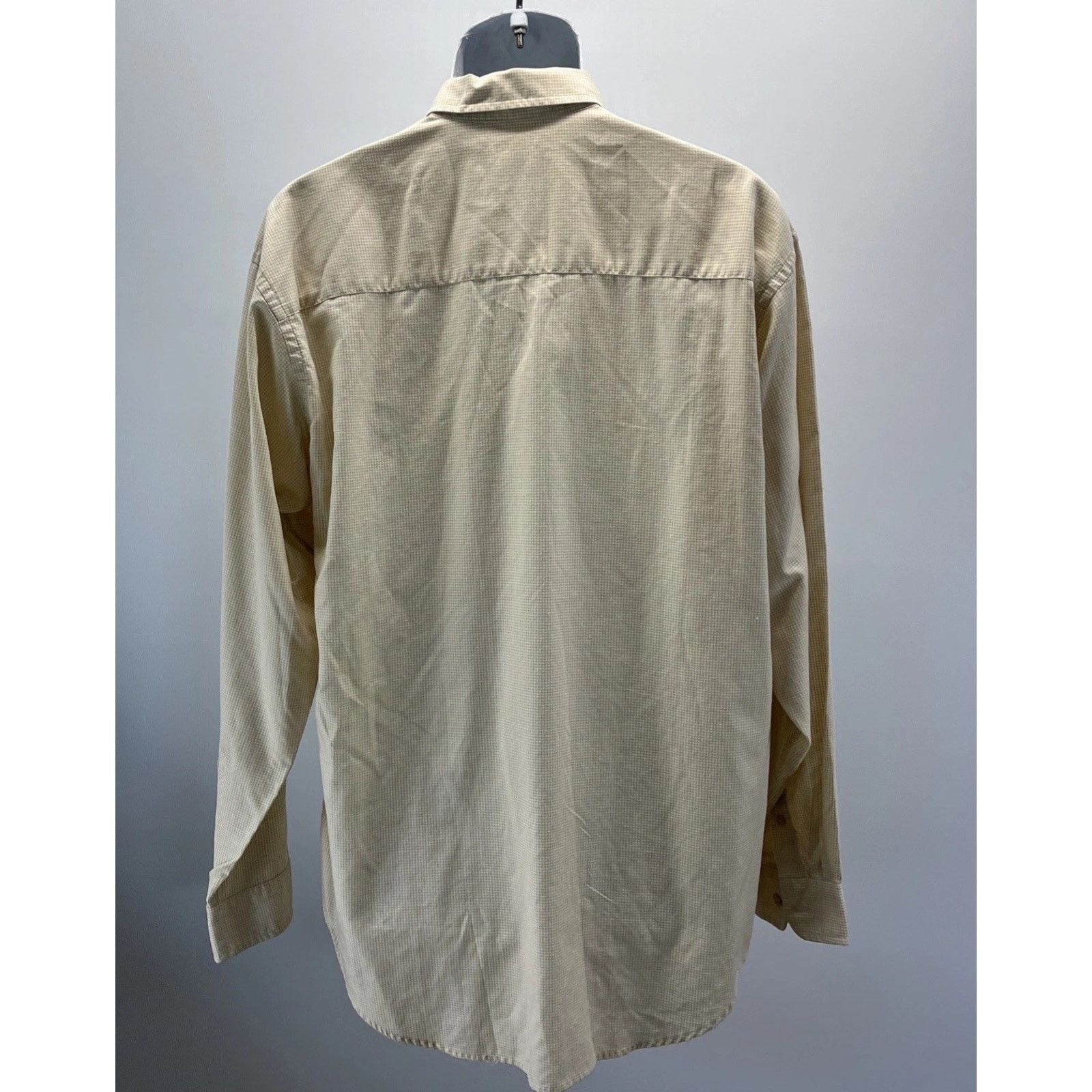 Izod IZOD Shirt Mens L Yellow Check Long Sleeve Size US L / EU 52-54 / 3 - 4 Thumbnail